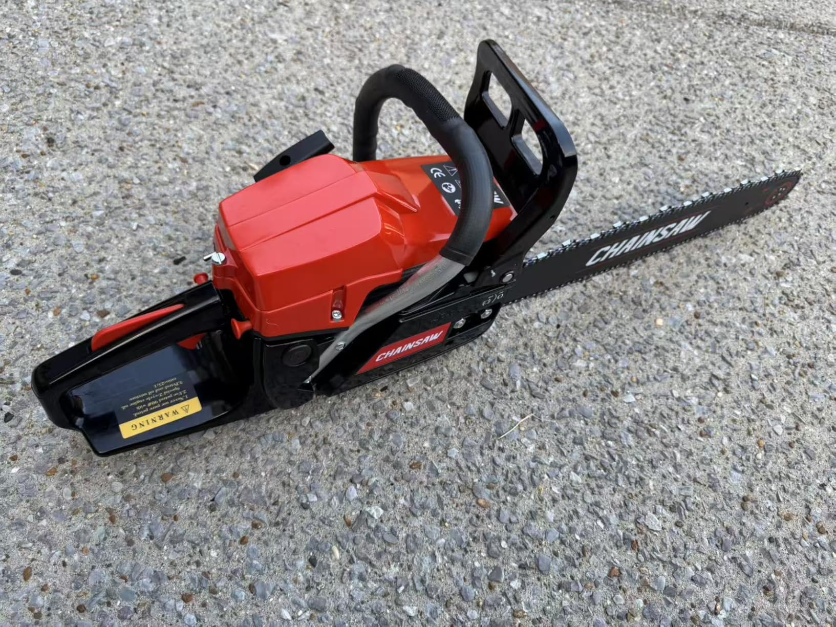 62CC Gas Chainsaw, 20 Inch Power Chain Saw, 2-Cycle Handed Petrol Chainsaws Gasoline Chainsaws Garden Tool for Cutting Trees, Wood, Outdoor Home Garden and Farm Use - Customer Photo 1