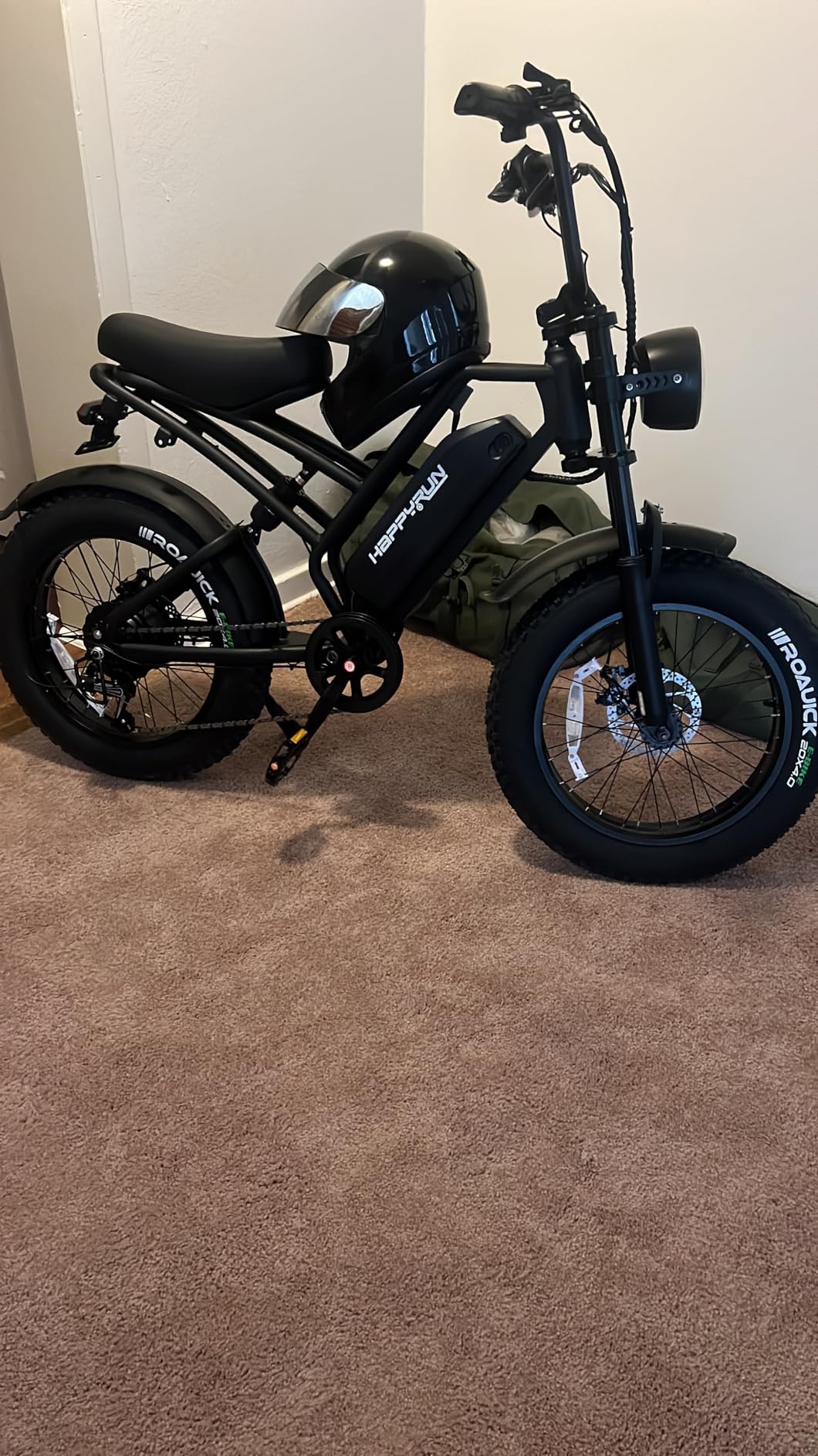 HAPPYRUN Electric Bike,1500W 48V,18Ah E Bikes for Adults Electric 60+ Mile 32MPH Top Speed Electric Motorcycle All Terrain Fat Tire Electric Dirt Bike G50 Customer Review HAPPYRUN Electric Bike,1500W 48V,18Ah E Bikes for Adults Electric 60+ Mile 32MPH Top Speed Electric Motorcycle All Terrain Fat Tire Electric Dirt Bike G50 - Customer Photo 1