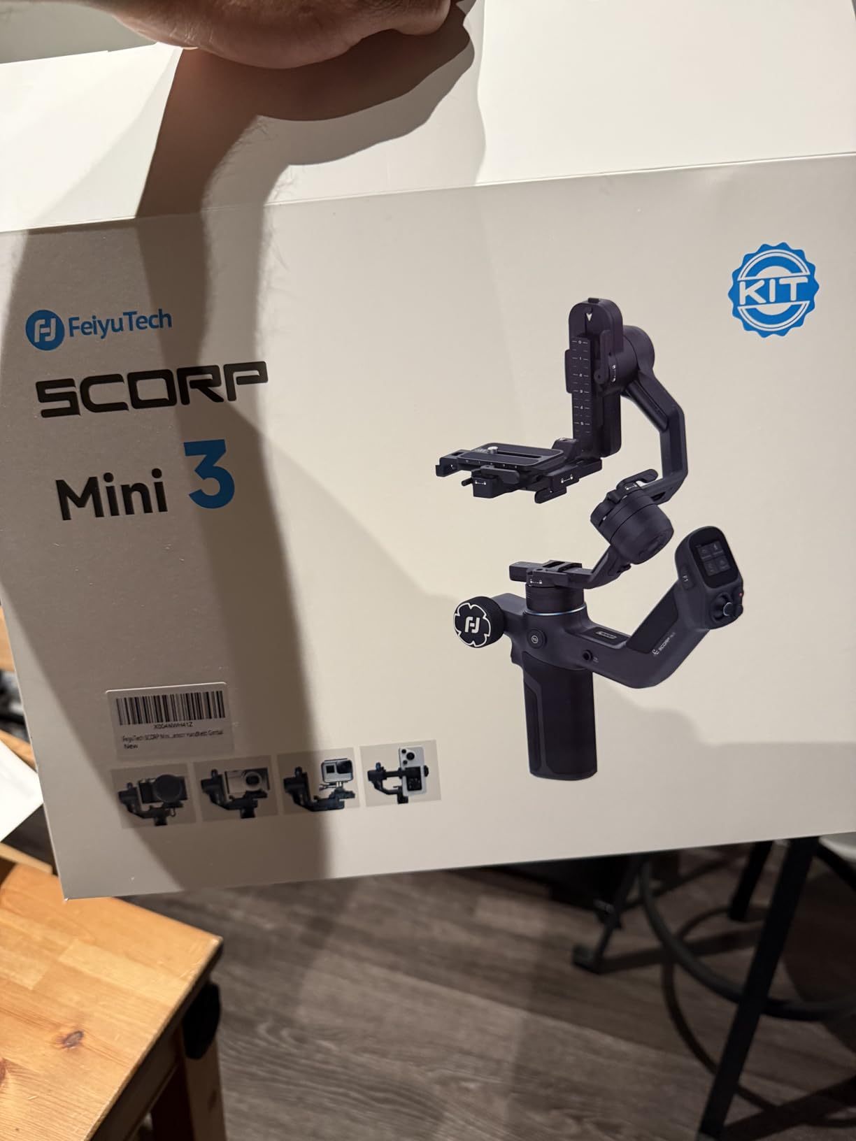 FeiyuTech SCORP-C2 AI Face Tracker Camera Gimbal,3-Axis Stabilizer for DSLR/Mirrorless Camera,for Sony Canon Panasonic Nikon Fujifilm Sigma BMPCC,Native Vertical Shoot,Max 7.72lbs,Smart Track - Customer Photo 3