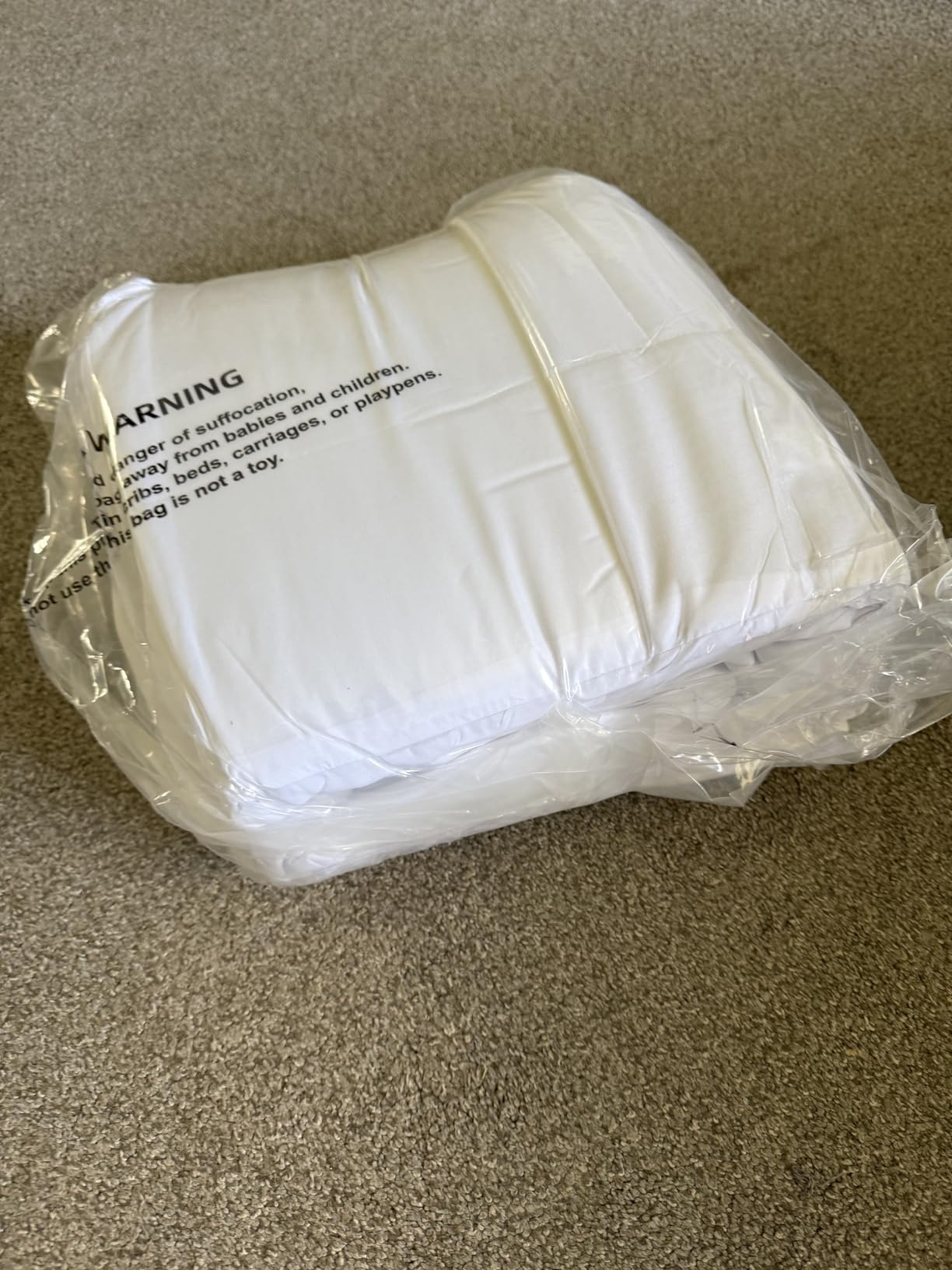 Lightweight White Goose Down Comforter Queen Size - All Season Luxury Down Duvet Insert, Fluffy Hotel Bedding Comforters Oeko Certified 480 Thread Count High Fill Power - 90x90 Inches - Customer Photo 2