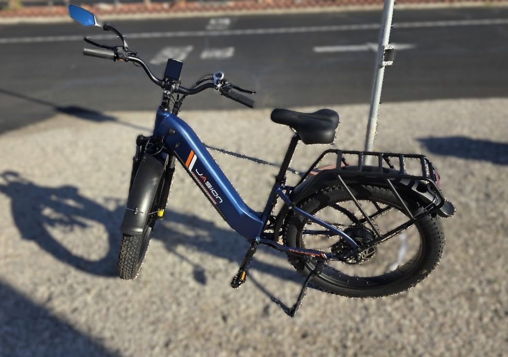 Jasion Thunder Electric Bike for Adults,1500W Peak,26''x 4''Fat Tire E Bikes,80 Miles with 864Wh Removable Battery Ebike, 30+MPH Max Speed Bicycles,Hydraulic Brakes,Front Suspension Customer Review Jasion Thunder Electric Bike for Adults,1500W Peak,26''x 4''Fat Tire E Bikes,80 Miles with 864Wh Removable Battery Ebike, 30+MPH Max Speed Bicycles,Hydraulic Brakes,Front Suspension - Customer Photo 2