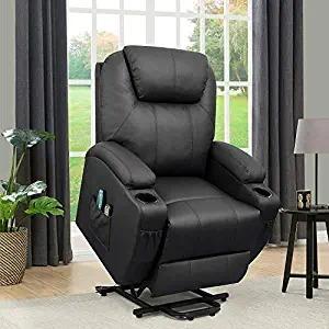 Flamaker Power Lift Chair Massage Recliner Chairs for Elderly - Ergonomic Design with Cup Holders & Side Pockets, Remote Control (Gray) Customer Review Flamaker Power Lift Chair Massage Recliner Chairs for Elderly - Ergonomic Design with Cup Holders & Side Pockets, Remote Control (Gray) - Customer Photo 2