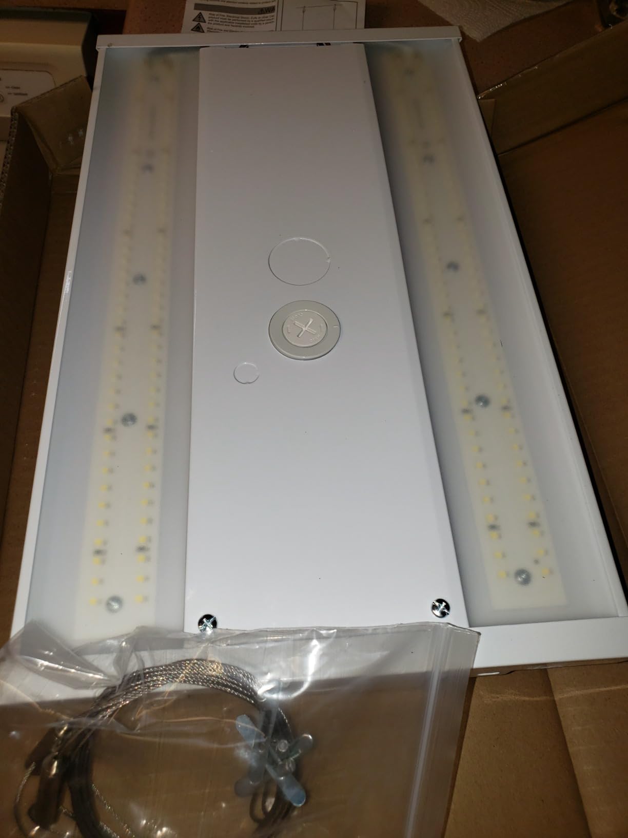 LED Linear High Bay Shop Light 210W, Larger Central Lighting Area, 31500LM, 120-277V, 0-10V, 5000K, Commercial Linear High Bay Led Shop Lights for Warehouse Industrial Garage Workshops, 4 Pack, UL Customer Review LED Linear High Bay Shop Light 210W, Larger Central Lighting Area, 31500LM, 120-277V, 0-10V, 5000K, Commercial Linear High Bay Led Shop Lights for Warehouse Industrial Garage Workshops, 4 Pack, UL - Customer Photo 2