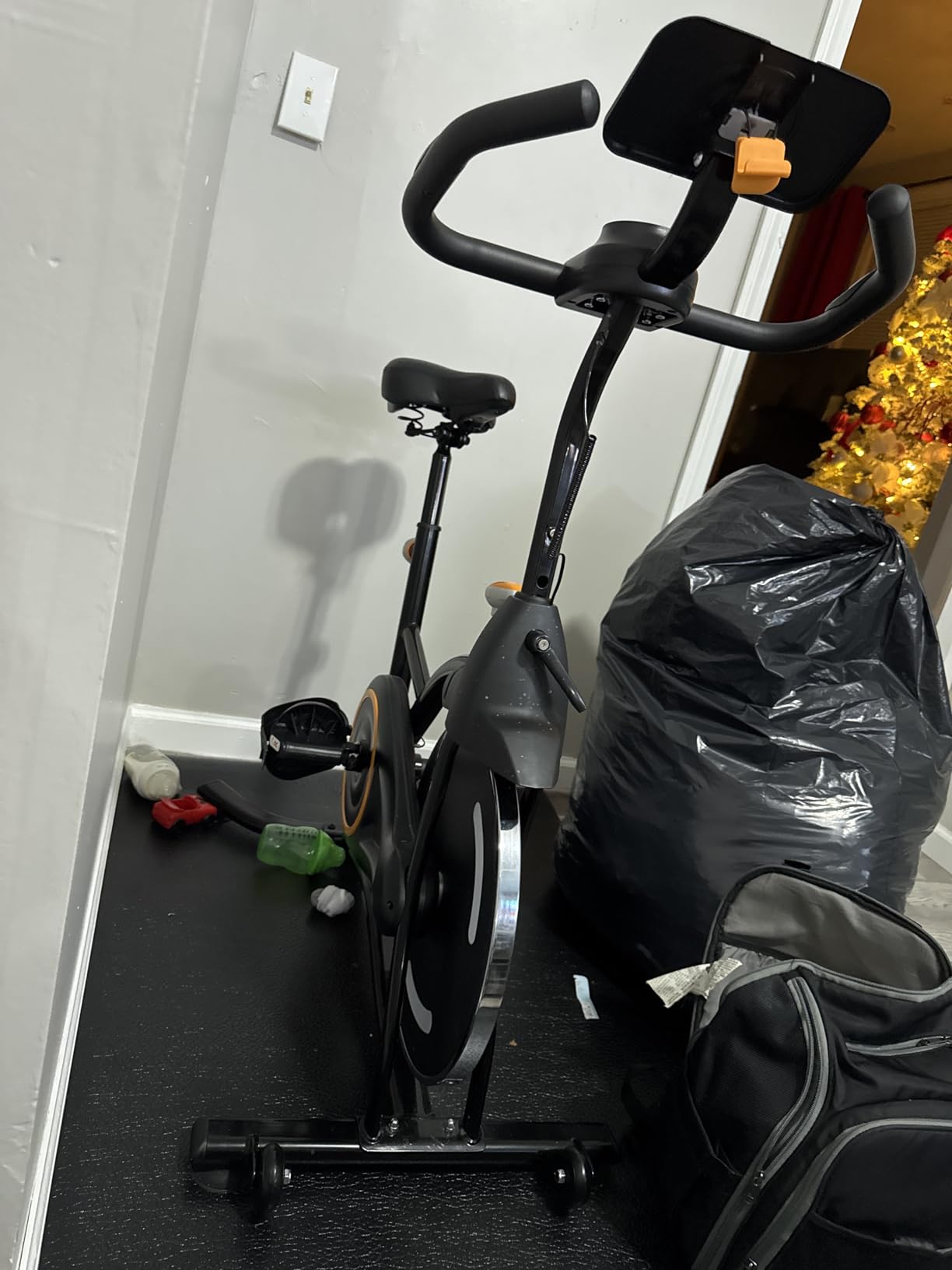 Hillhub Exercise Bike, Stationary Bikes for Home with Grip Pulse Sensor and Stepless Resistance Adjustment, Compact Indoor Cycling Bike with Tablet Mount, Compatible with APP Sync Customer Review Hillhub Exercise Bike, Stationary Bikes for Home with Grip Pulse Sensor and Stepless Resistance Adjustment, Compact Indoor Cycling Bike with Tablet Mount, Compatible with APP Sync - Customer Photo 1