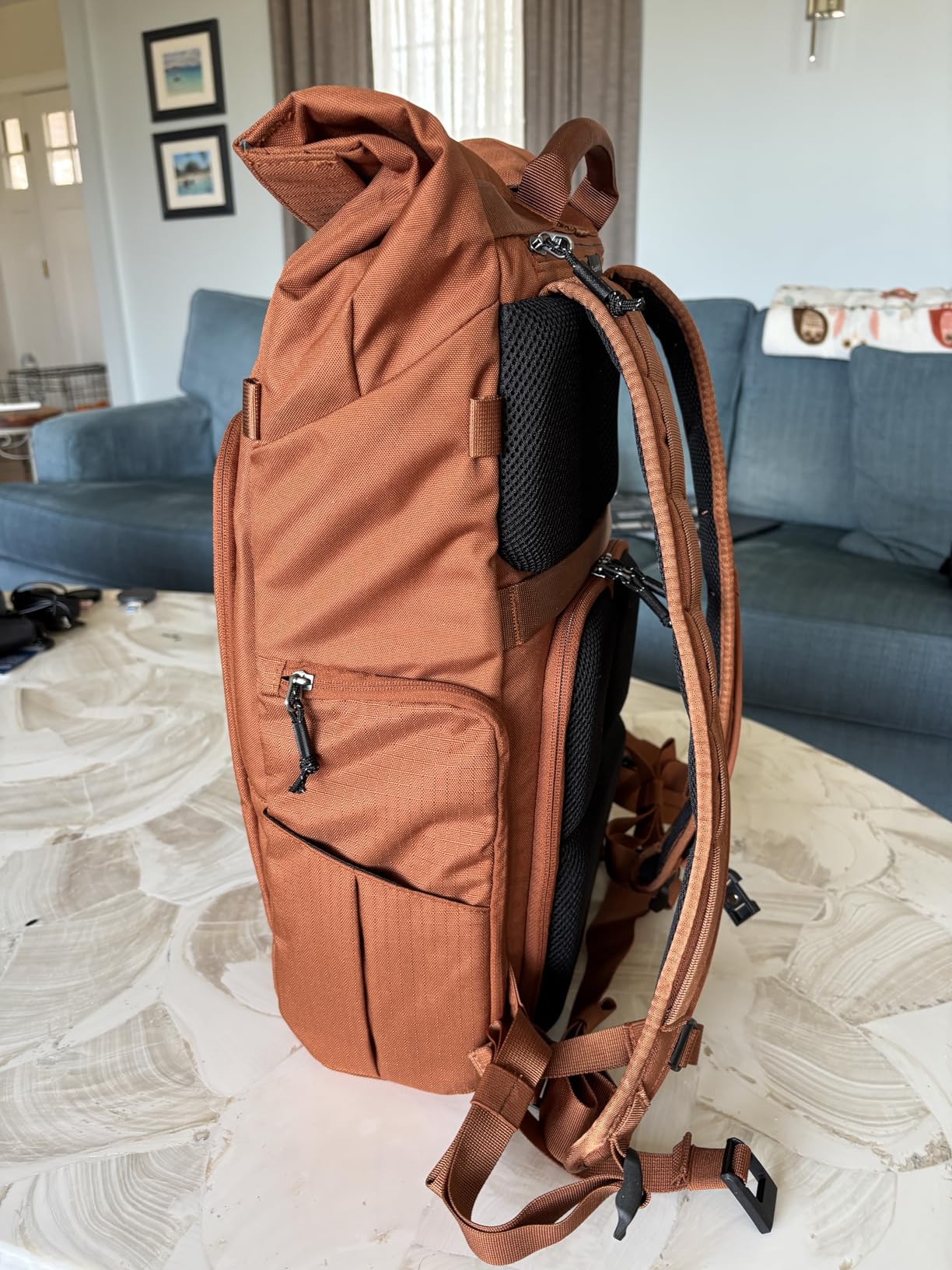 Think Tank FocusPoint 30L RollTop Camera Backpack - Asphalt Black: Expandable Travel & Camera Backpack with Laptop Sleeve, Quick Side and Back Access, Rain Cover - Versatile Photography & Travel Bag Customer Review Think Tank FocusPoint 30L RollTop Camera Backpack - Asphalt Black: Expandable Travel & Camera Backpack with Laptop Sleeve, Quick Side and Back Access, Rain Cover - Versatile Photography & Travel Bag - Customer Photo 2