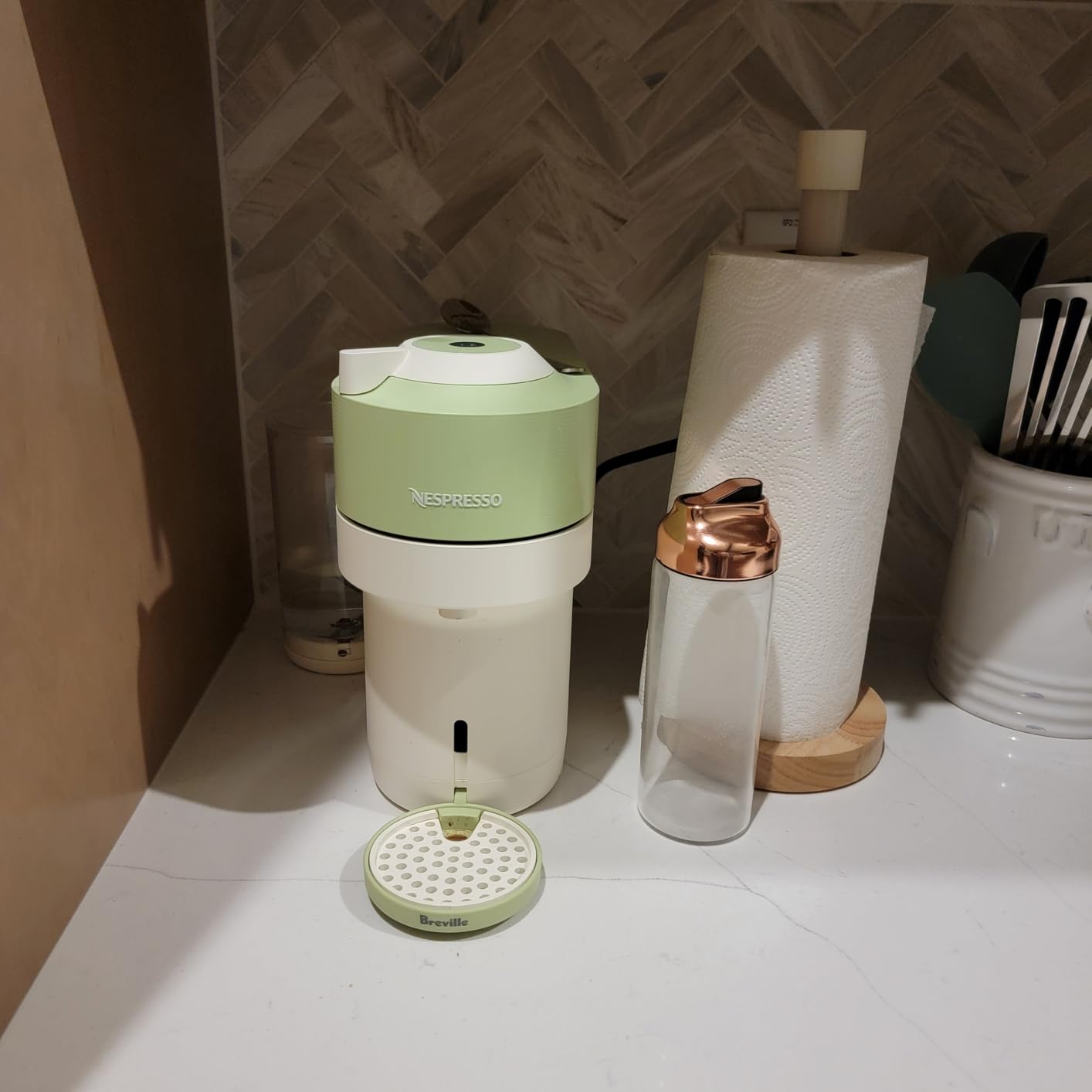 Nespresso Vertuo Pop+ Coffee and Espresso Maker by Breville, Samra Origins by The Weeknd Metad Green - Customer Photo 1