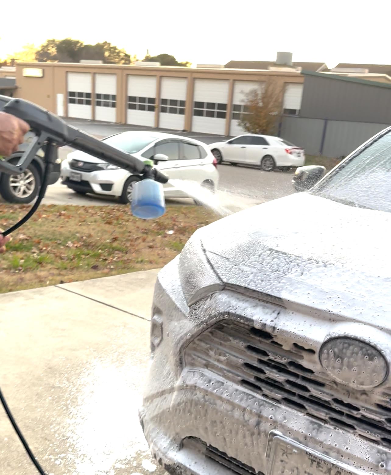 Imdot 5000PSI 4.0GPM Heavy Duty Electric Pressure Washer with 33 FT Extension Hose, 4 Quick Connect Nozzles and Foam Cannon for Cars/Fences/Driveways/Patios/Home Cleaning, Green Customer Review Imdot 5000PSI 4.0GPM Heavy Duty Electric Pressure Washer with 33 FT Extension Hose, 4 Quick Connect Nozzles and Foam Cannon for Cars/Fences/Driveways/Patios/Home Cleaning, Green - Customer Photo 2