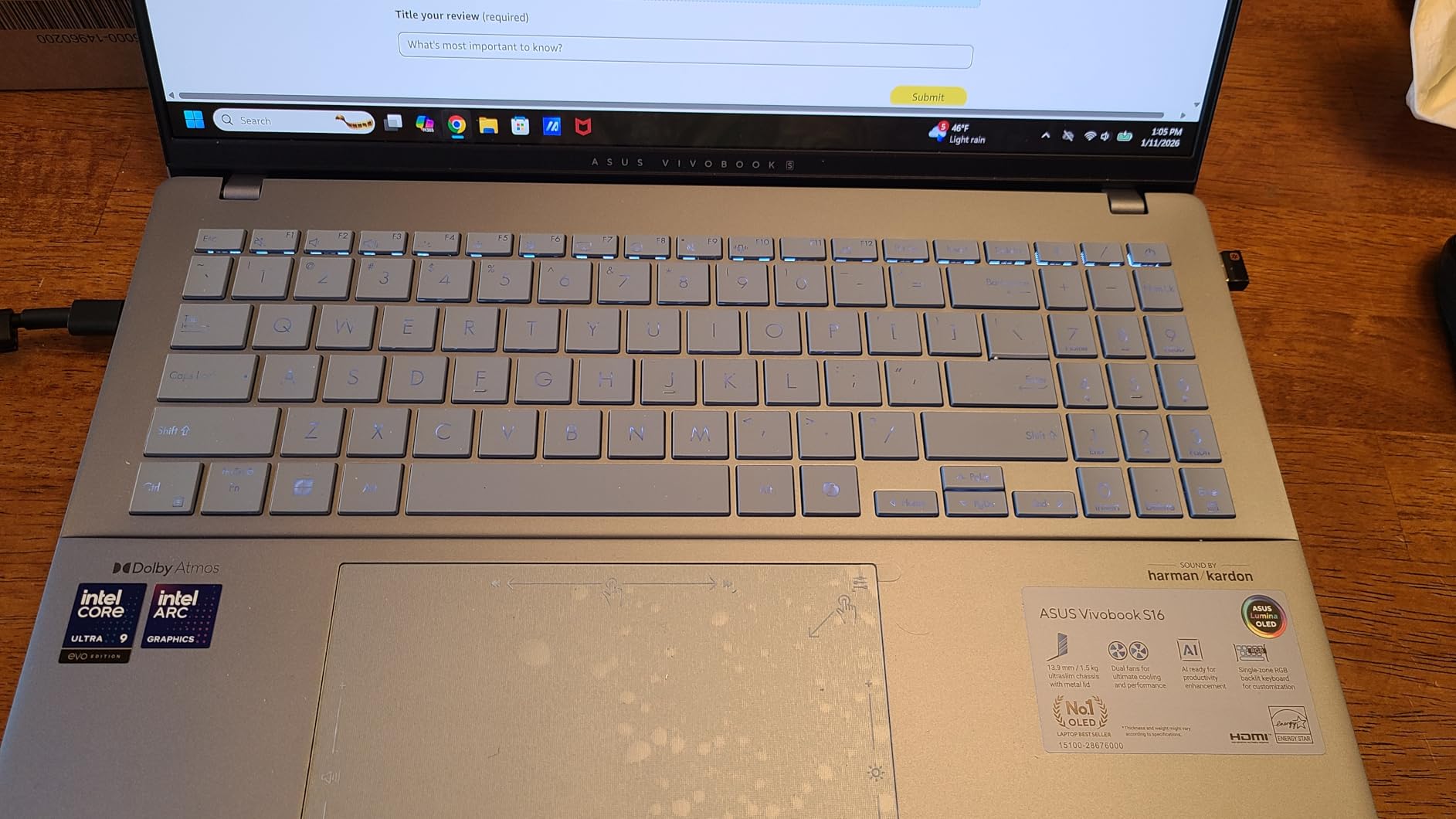 ASUS Vivobook S16 Copilot+ AI PC Laptop | 16 ASUS Vivobook S16 Copilot+ AI PC Laptop | 16