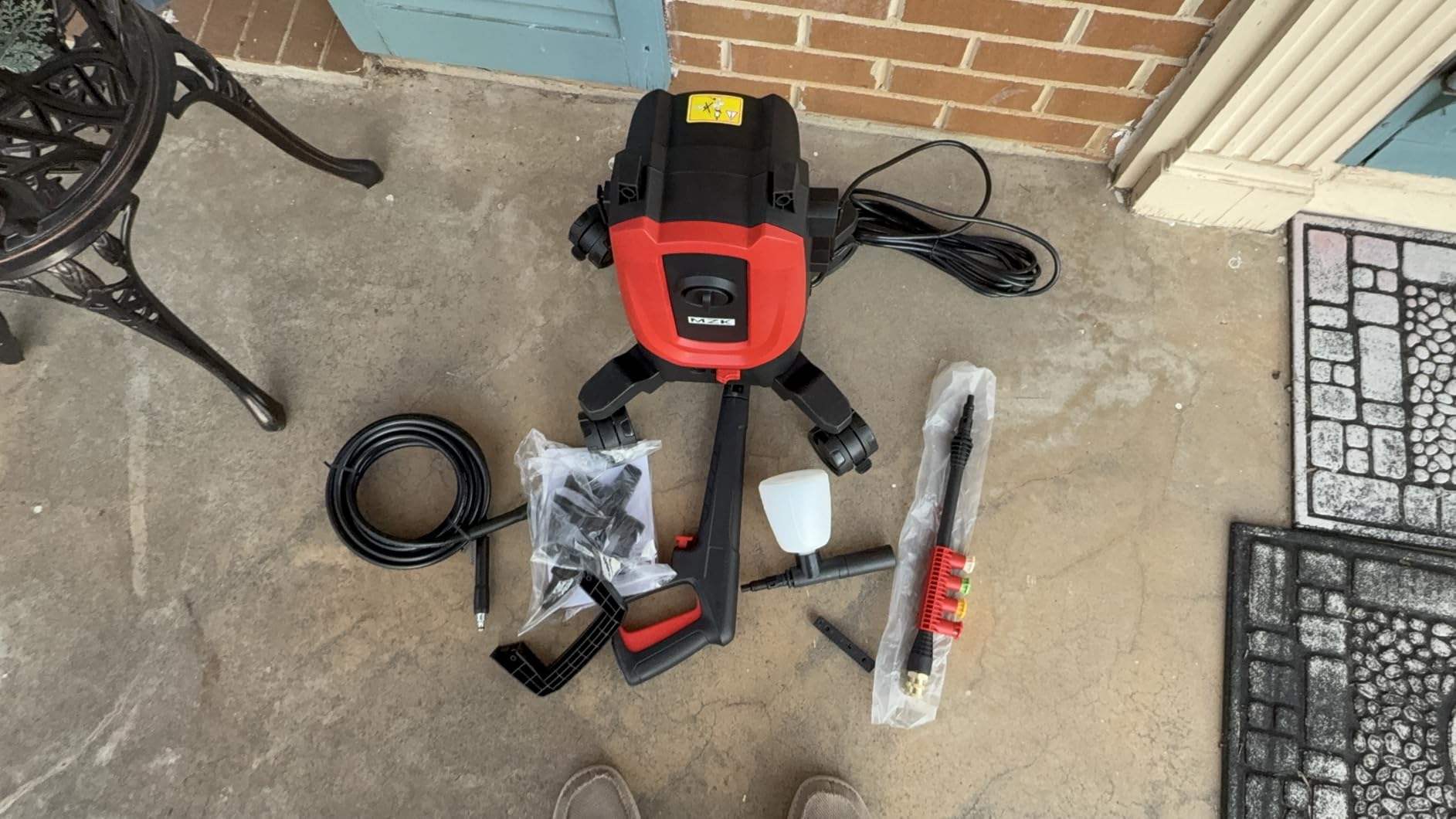 Pressure Washer,5200PSI Power Washer with 4 Quick Connect Nozzles, High Pressure Cleaning Machine with Foam Cannon for Cars/Fences/Driveways/Patios/Home Cleaning Customer Review Pressure Washer,5200PSI Power Washer with 4 Quick Connect Nozzles, High Pressure Cleaning Machine with Foam Cannon for Cars/Fences/Driveways/Patios/Home Cleaning - Customer Photo 2