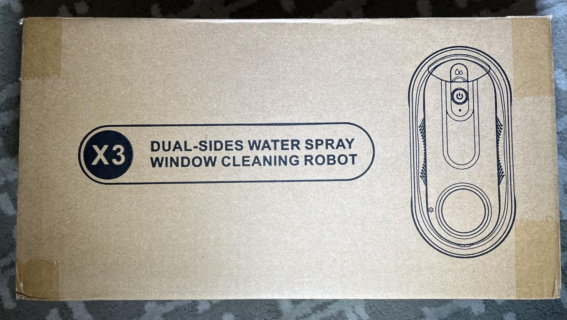 KKI Window Cleaning Robot, Automatic Window Cleaner Robot, Dual Spray, Max 3200Pa, AI Path Planning & Edge Detection, Remote Control for High-Rise Windows, Glass, Door, 10xCloths, X3 (Black) customer photo 1