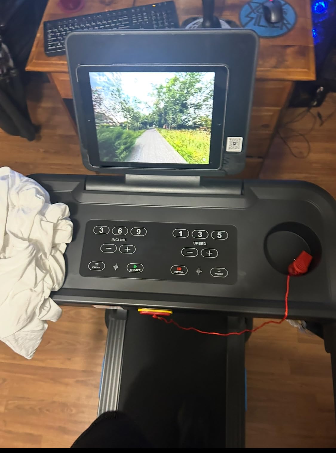 MERACH Incline Treadmill with Incline 6%-15%, 7-Layer Belt 300LBS Capacity Tredmill Foldable Handle Running Treadmills for Home, 0.5-7.5MPH 3.0HP Incline Folding Treadmill LED with APP Threadmill Customer Review MERACH Incline Treadmill with Incline 6%-15%, 7-Layer Belt 300LBS Capacity Tredmill Foldable Handle Running Treadmills for Home, 0.5-7.5MPH 3.0HP Incline Folding Treadmill LED with APP Threadmill - Customer Photo 1