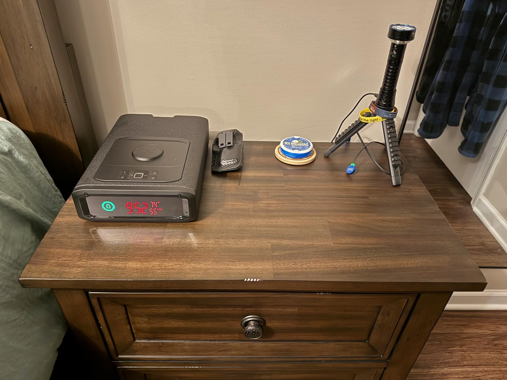 VAULTEK Smart Station Biometric Smart Safe with Built-in Wireless Phone Charger, Auto Open Drawer, WiFi Safe Management, WiFi + Biometric customer photo 1