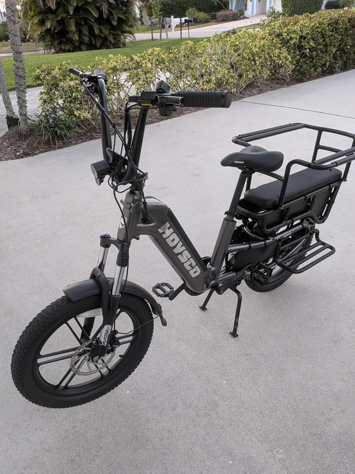 HOVSCO Family Electric Bike with Child Seat - 1300W 28MPH Fat Tire Ebike, 48V 15Ah Battery, Space Aluminum Step-Through Frame, Hydraulic Brakes & APP Control, UL 2849 Certification - Customer Photo 1