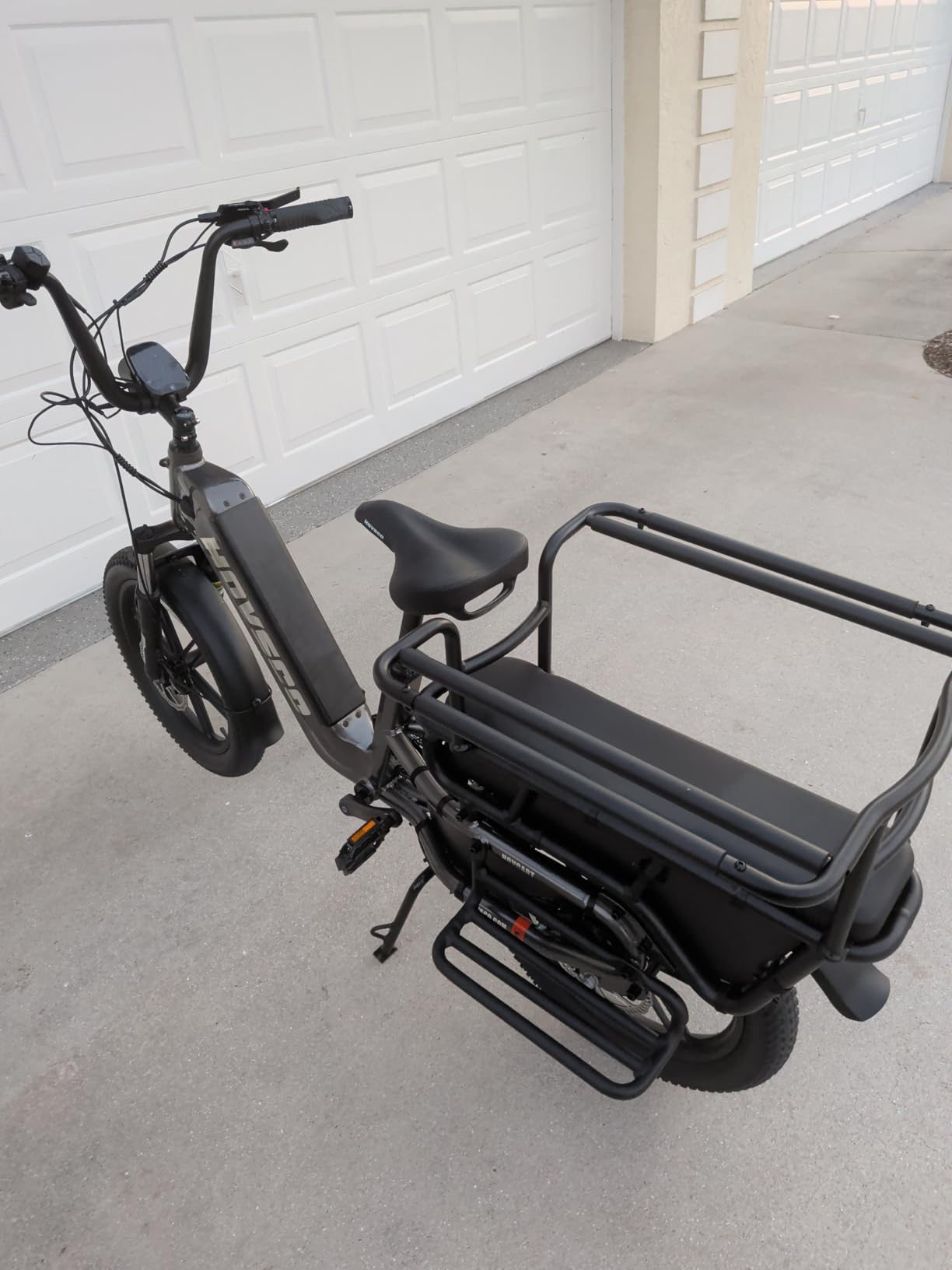 HOVSCO Family Electric Bike with Child Seat - 1300W 28MPH Fat Tire Ebike, 48V 15Ah Battery, Space Aluminum Step-Through Frame, Hydraulic Brakes & APP Control, UL 2849 Certification - Customer Photo 2