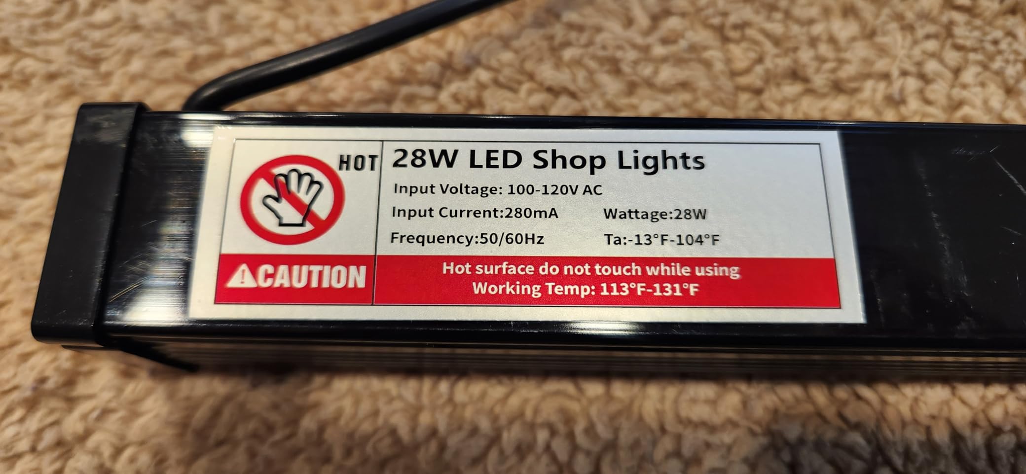 28W LED Shop Light, 5400LM Plug in Garage Light with 6.6 FT Power Cord & Switch, 6000K Daylight White, Plug in LED Work Lighting for Garage, Workshop, Warehouse, Yard, Workbench, Basement, 1 Pack Customer Review 28W LED Shop Light, 5400LM Plug in Garage Light with 6.6 FT Power Cord & Switch, 6000K Daylight White, Plug in LED Work Lighting for Garage, Workshop, Warehouse, Yard, Workbench, Basement, 1 Pack - Customer Photo 1