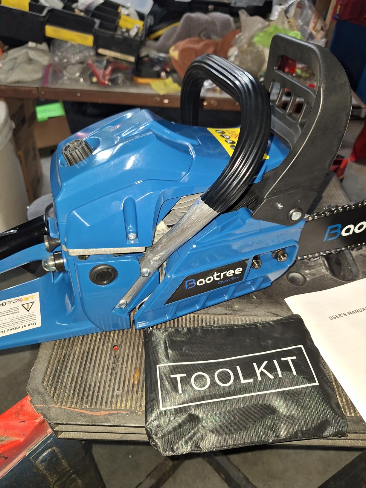 Gas Chainsaw 62CC 20 Inch Professional Powerful 2-Stroke Engine for Tree Cutting, Logging and Firewood with Chain Brake - Customer Photo 2