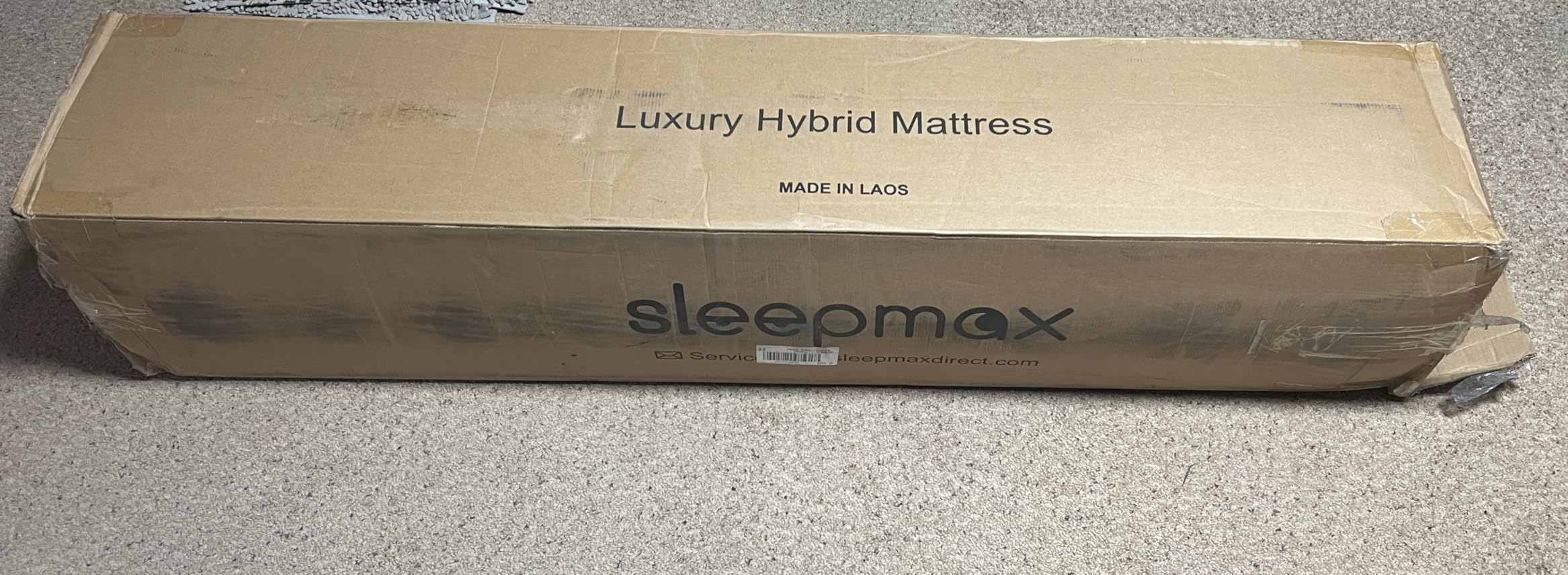 Sleepmax Firm King Size Mattress 14 Inch - Extra Firm Deep Sleep Hybrid Mattresses King Pain Relief - Cooling Bed in a Box for Back & Side Sleepers - 365-Night Trial, Forever Warranty, Fiberglass-Free - Customer Photo 1
