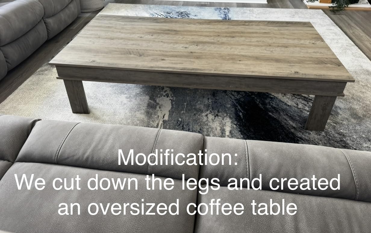 GarveeHome Farmhouse Dining Table for 6-8 People, 71 in Long Kitchen Tables with Wooden Sturdy Frame, 6 ft Large Rectangular Dinner Table for Dining Room, Kitchen, Grey, 71 GarveeHome Farmhouse Dining Table for 6-8 People, 71 in Long Kitchen Tables with Wooden Sturdy Frame, 6 ft Large Rectangular Dinner Table for Dining Room, Kitchen, Grey, 71