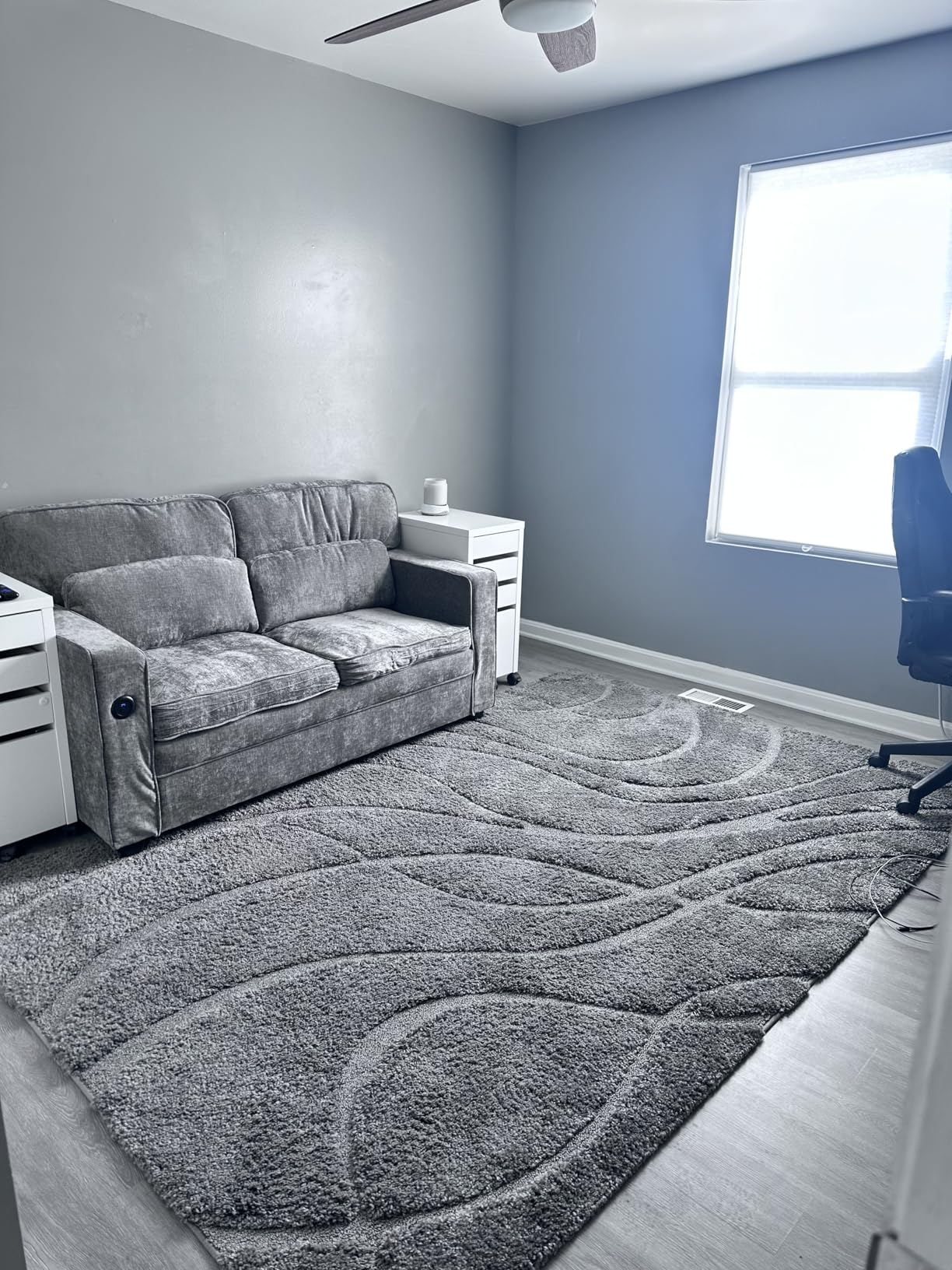 Marsail Pull Out Sofa Bed, Queen Size Sleeper Sofa with Memory Foam Mattress, 2 USB Charging and Removable Covers, Loveseat for Living Room, Apartment, Supports 600 LBS, Chenille Fabric, Grey Customer Review Marsail Pull Out Sofa Bed, Queen Size Sleeper Sofa with Memory Foam Mattress, 2 USB Charging and Removable Covers, Loveseat for Living Room, Apartment, Supports 600 LBS, Chenille Fabric, Grey - Customer Photo 1