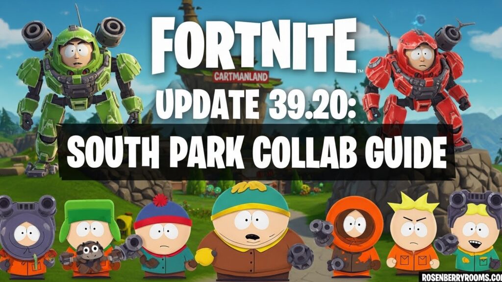 Current image: Fortnite Update 39.20 South Park Collab