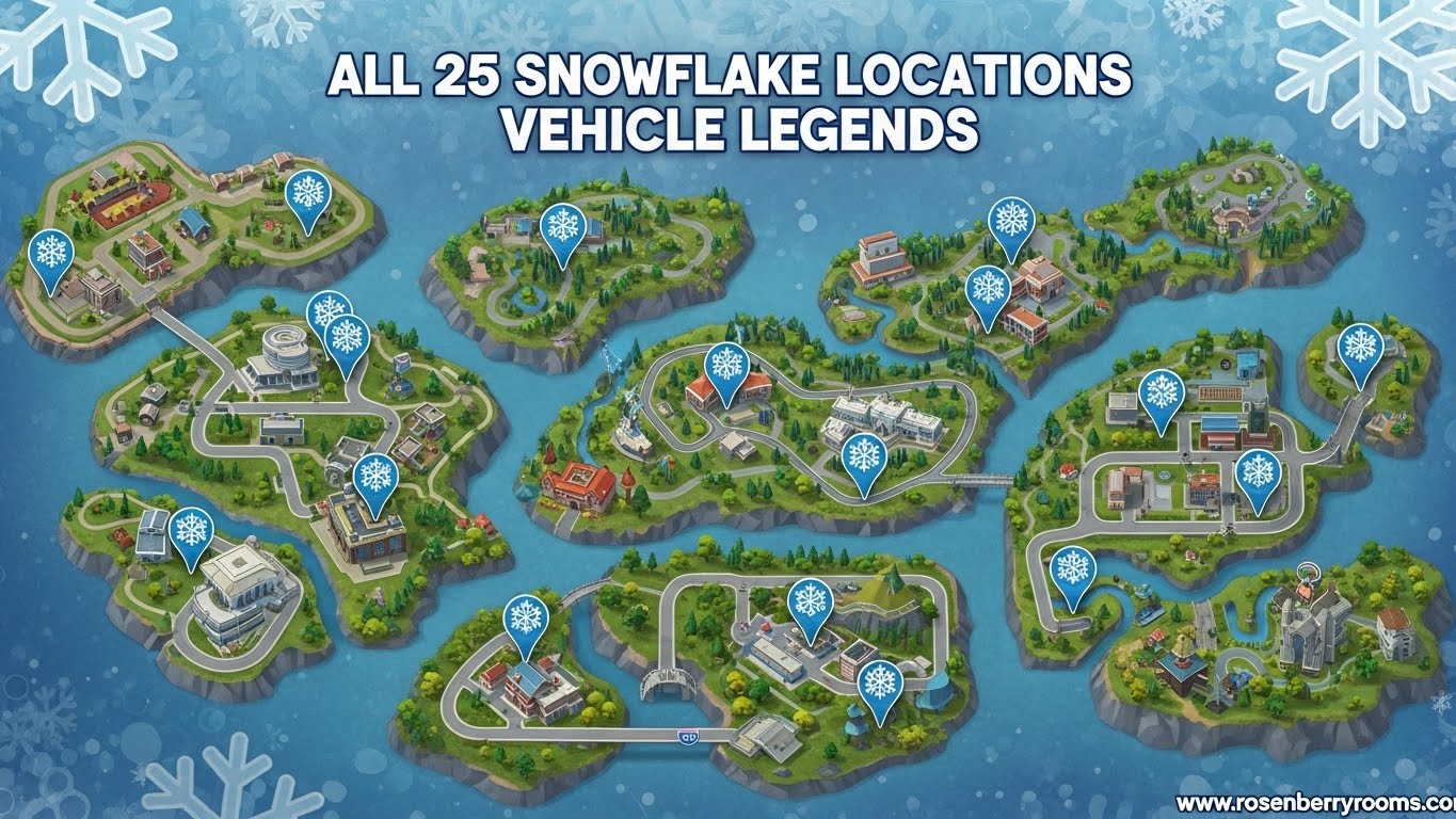 Snowflake Locations Vehicle Legends