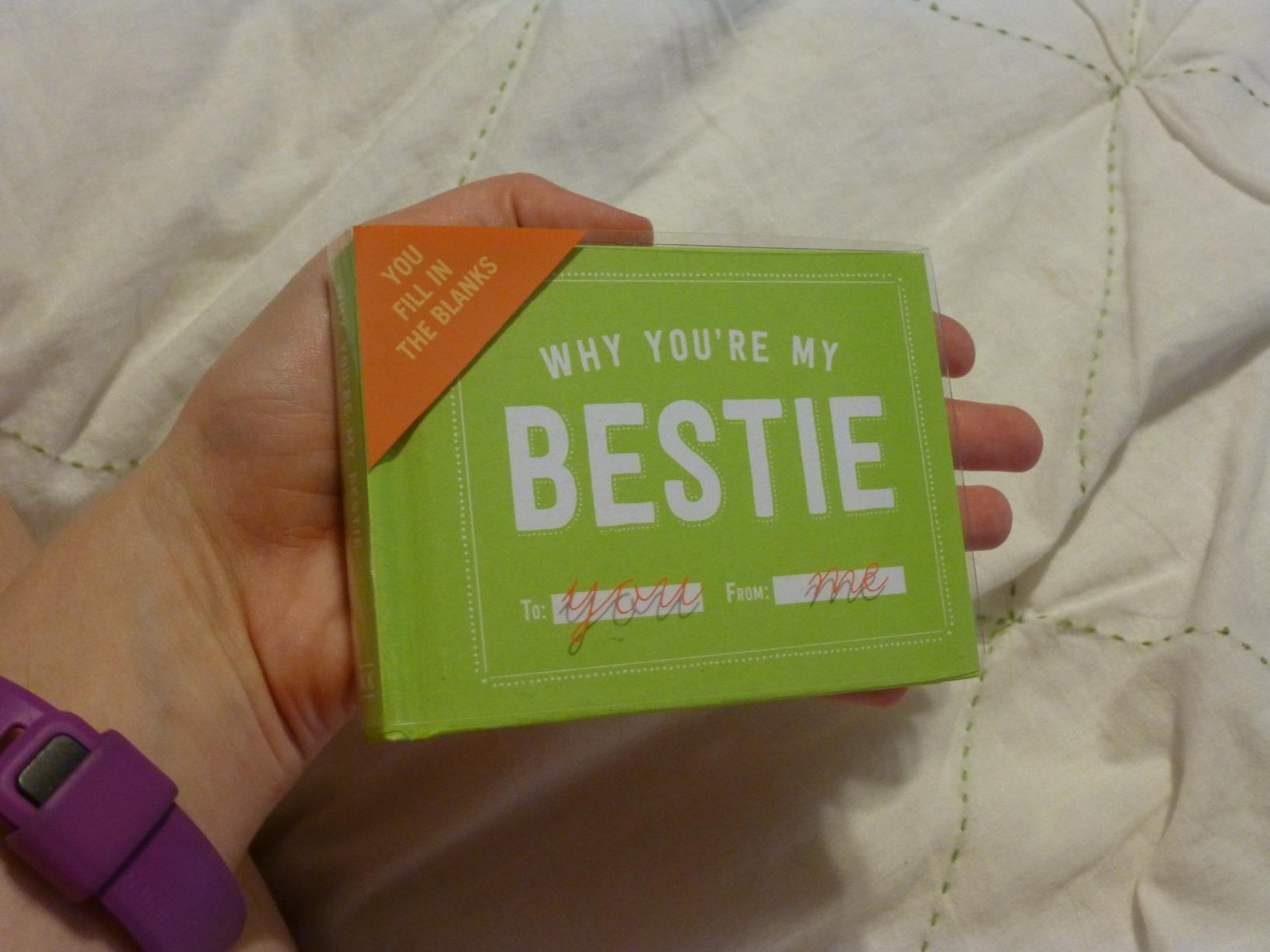 Why You're My Bestie Fill in the Love Book Customer Review Why You're My Bestie Fill in the Love Book - Customer Photo 1
