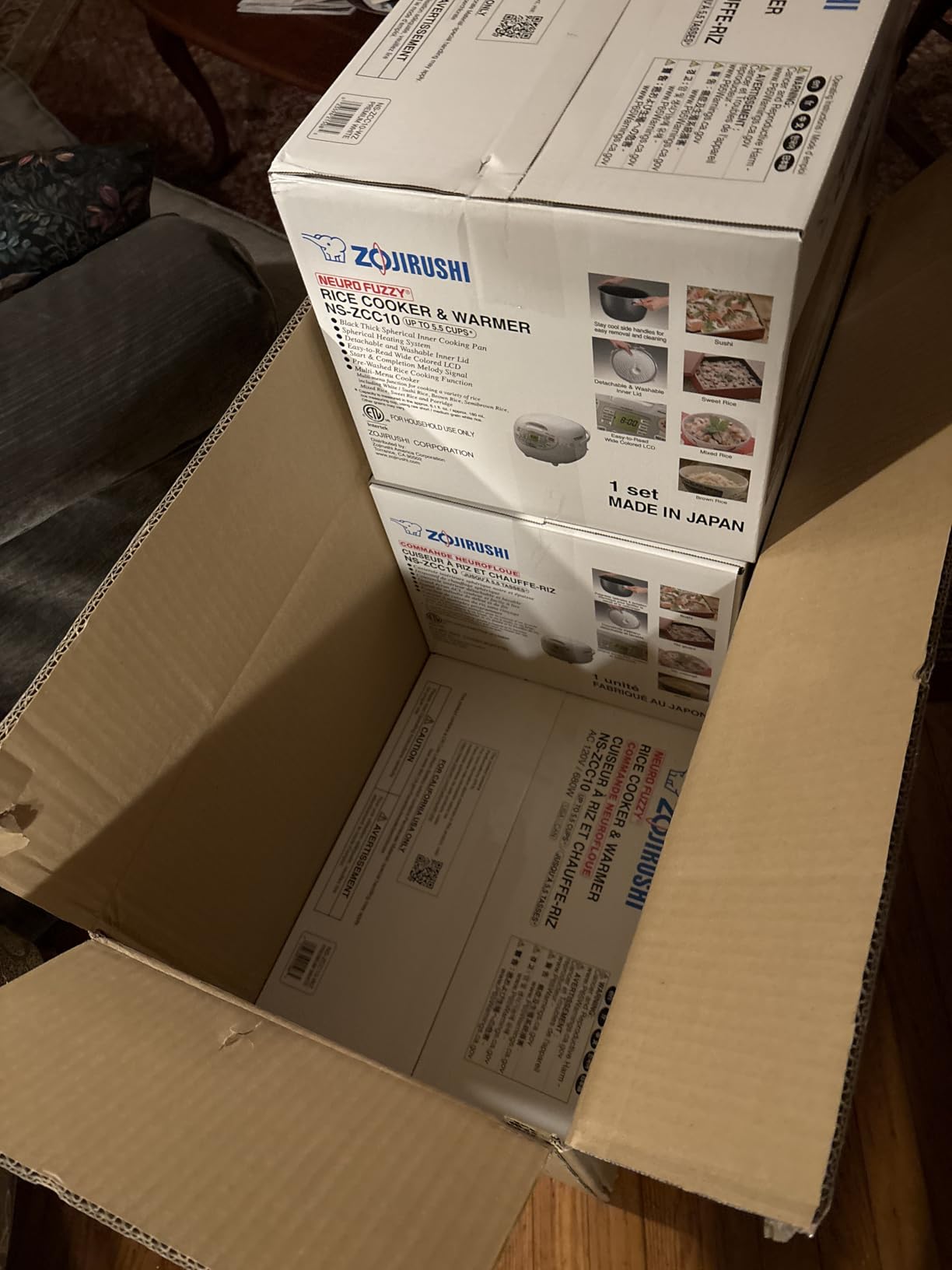 Zojirushi NS-ZCC10 5-1/2-Cup Neuro Fuzzy Rice Cooker and Warmer, Premium White Customer Review Zojirushi NS-ZCC10 5-1/2-Cup Neuro Fuzzy Rice Cooker and Warmer, Premium White - Customer Photo 2