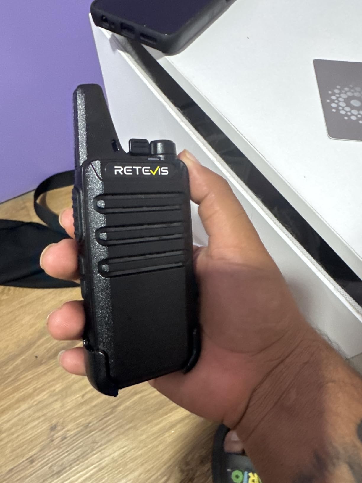 Retevis RT22 Two Way Radio Long Range Rechargeable,Portable 2 Way Radio, USB-C Charging, Handsfree Walkie Talkies for Adults Cruise Hiking Camping(4 Pack) customer photo 2