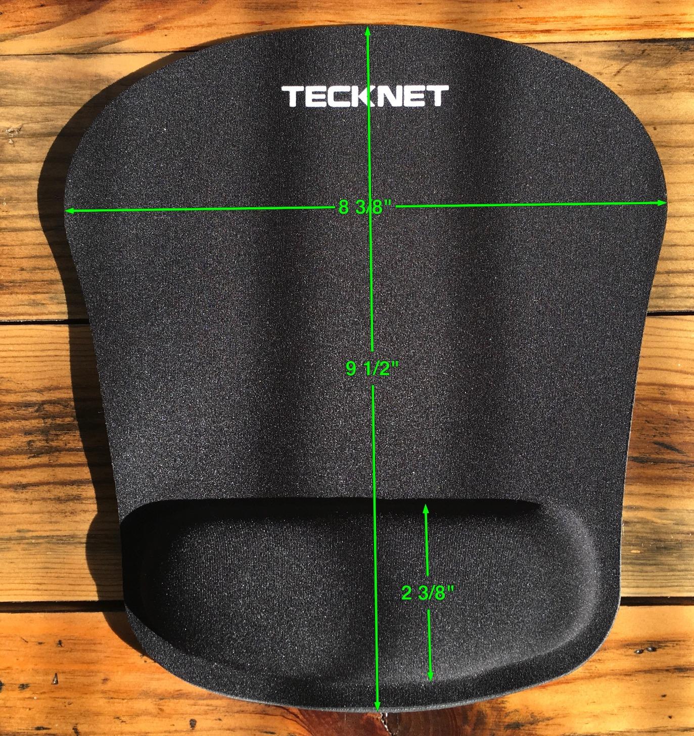 TECKNET Mouse Pad with Wrist Support, Ergonomic Gaming Mouse Pad Pain Relief, Portable Comfortable Mousepad for Computer, Laptop, Office, Home and Travel, Non-Slip Base, Waterproof Surface, Black customer photo 2