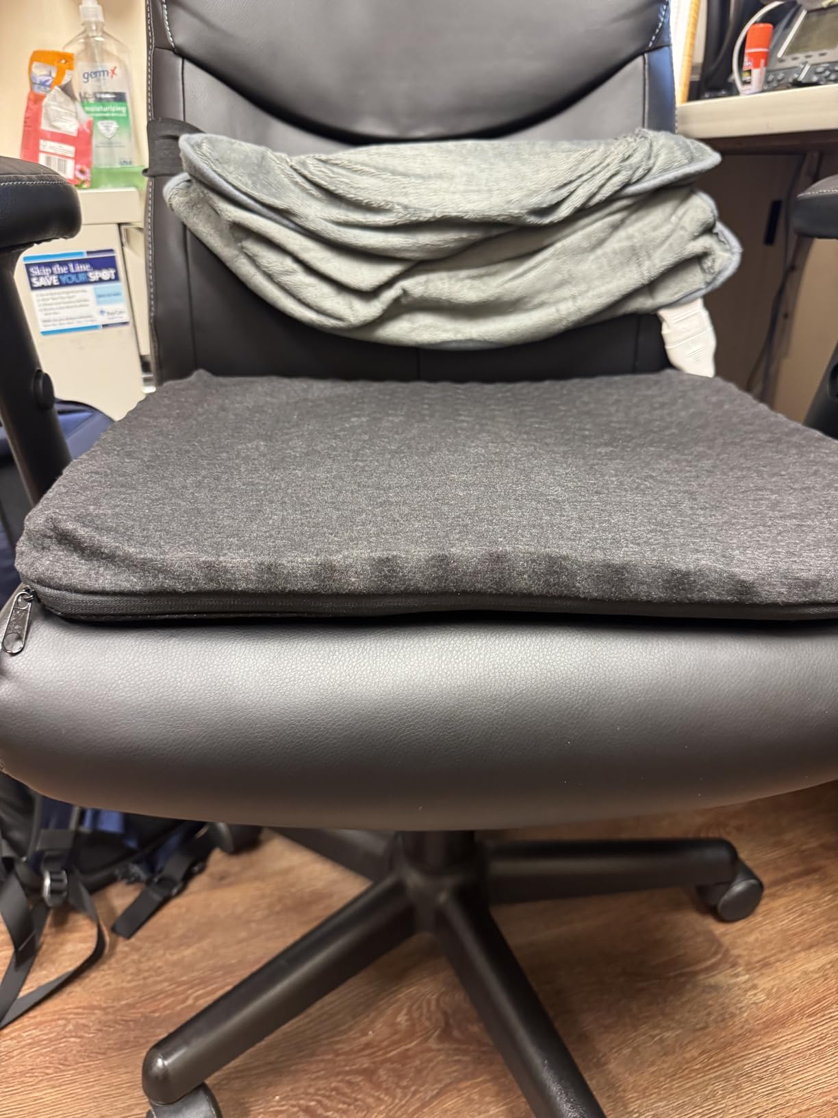 Purple Double Seat Cushion | Pressure Reducing Grid Designed for Ultimate Comfort | Designed for Office Chairs | Made in The USA customer photo 2