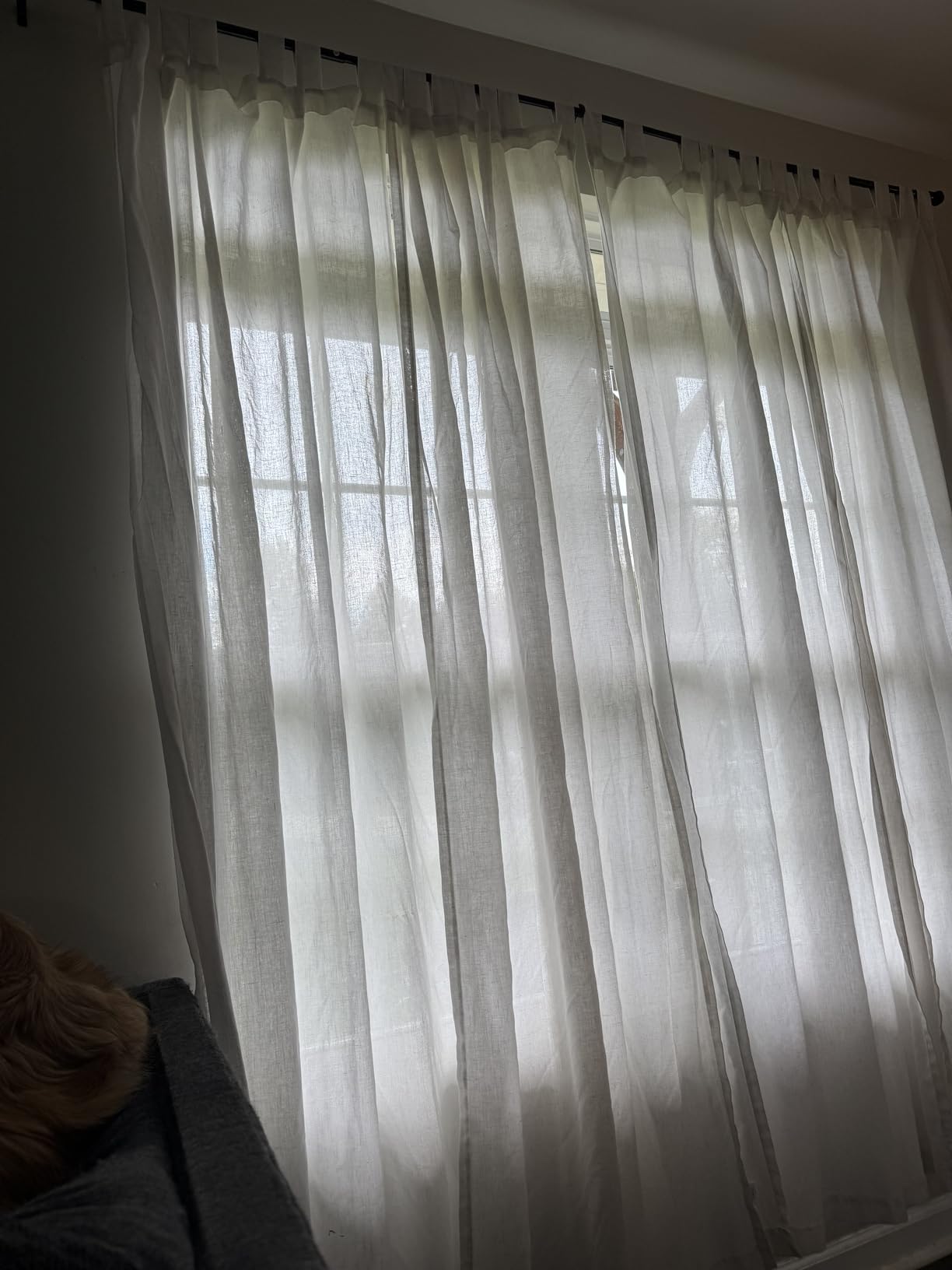 NICETOWN Pitch Black Solid Thermal Insulated Grommet Blackout Curtains/Drapes for Bedroom Window (2 Panels, 42 inches Wide by 63 inches Long, Black) customer photo 2