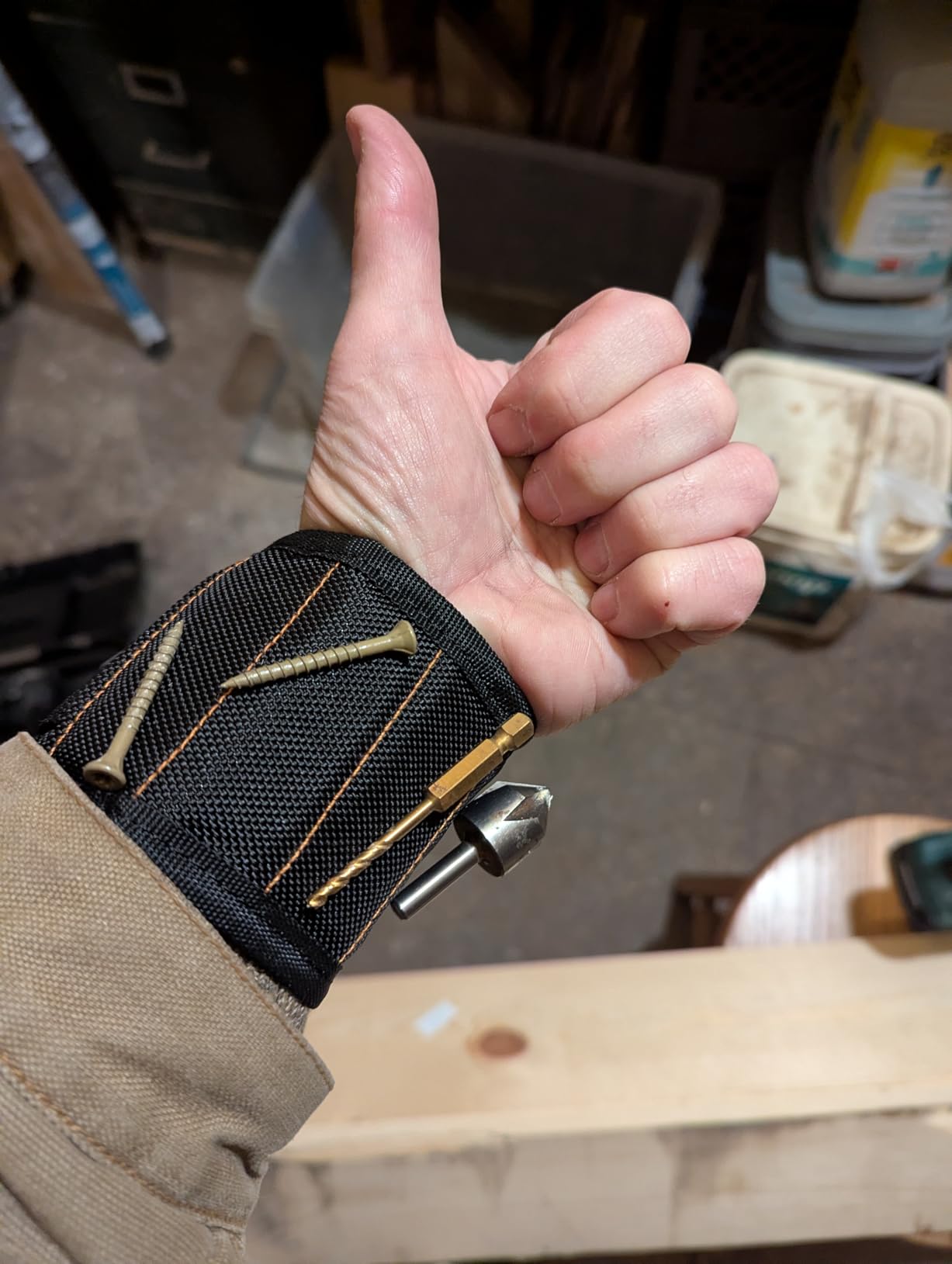 RAK Magnetic Wristband Gifts for Men - Premium Tool Belt for Holding Screws Nails with Powerful Magnets, Valentine's Day Gift for Men, Cool Gadgets Stuff Birthday Gifts for Dad, Husband, Grandpa, Him Customer Review RAK Magnetic Wristband Gifts for Men - Premium Tool Belt for Holding Screws Nails with Powerful Magnets, Valentine's Day Gift for Men, Cool Gadgets Stuff Birthday Gifts for Dad, Husband, Grandpa, Him - Customer Photo 1