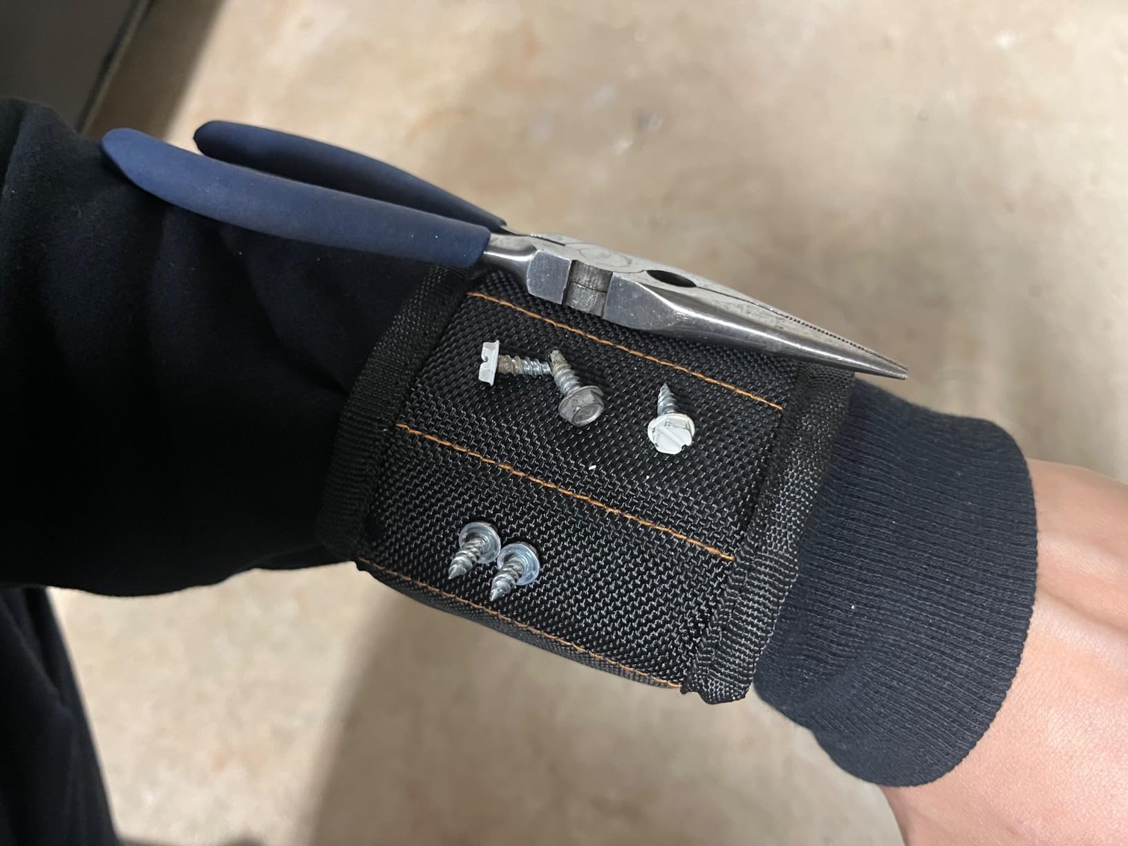 RAK Magnetic Wristband Gifts for Men - Premium Tool Belt for Holding Screws Nails - Customer Photo 4