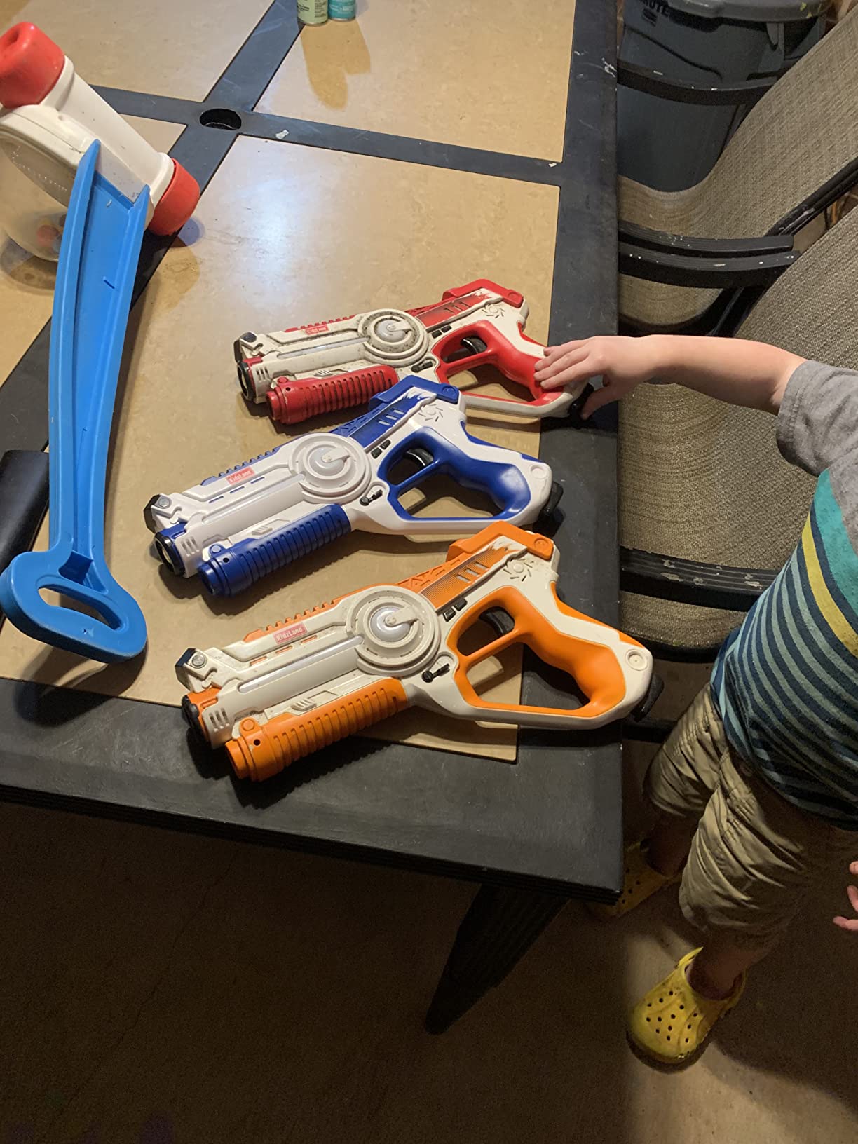 Kidzlane Laser Tag Guns Set of 4 for Kids and Adults - Infrared Laser Tag Set with 130 ft Range - 4 Team and Gun Modes - Indoor and Outdoor Toy Guns for Boys and Girls - Multiplayer Game for Ages 8+ customer photo 2