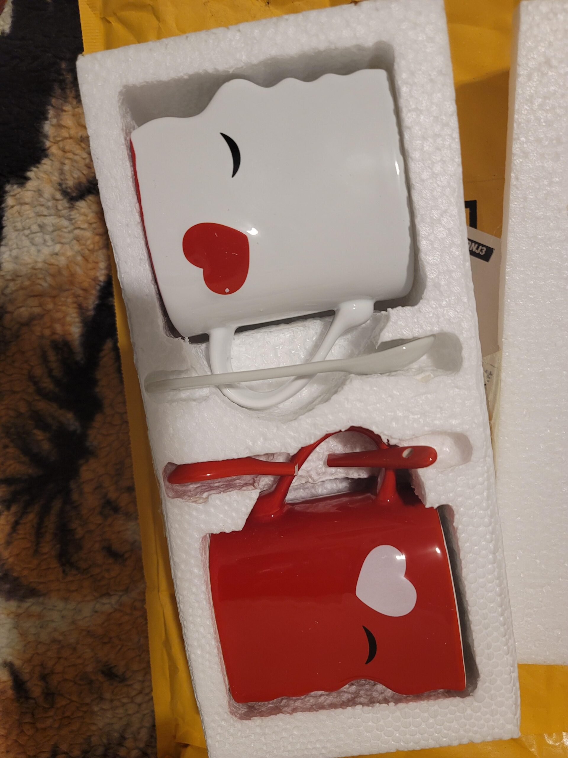 Blu Devil Kissing Mugs Set, Anniversary & Wedding Gifts, Exquisitely Crafted Two Large Cups & Spoons for Couples, For Him and Her on Valentines, Birthday, Engagement Customer Review Blu Devil Kissing Mugs Set, Anniversary & Wedding Gifts, Exquisitely Crafted Two Large Cups & Spoons for Couples, For Him and Her on Valentines, Birthday, Engagement - Customer Photo 4