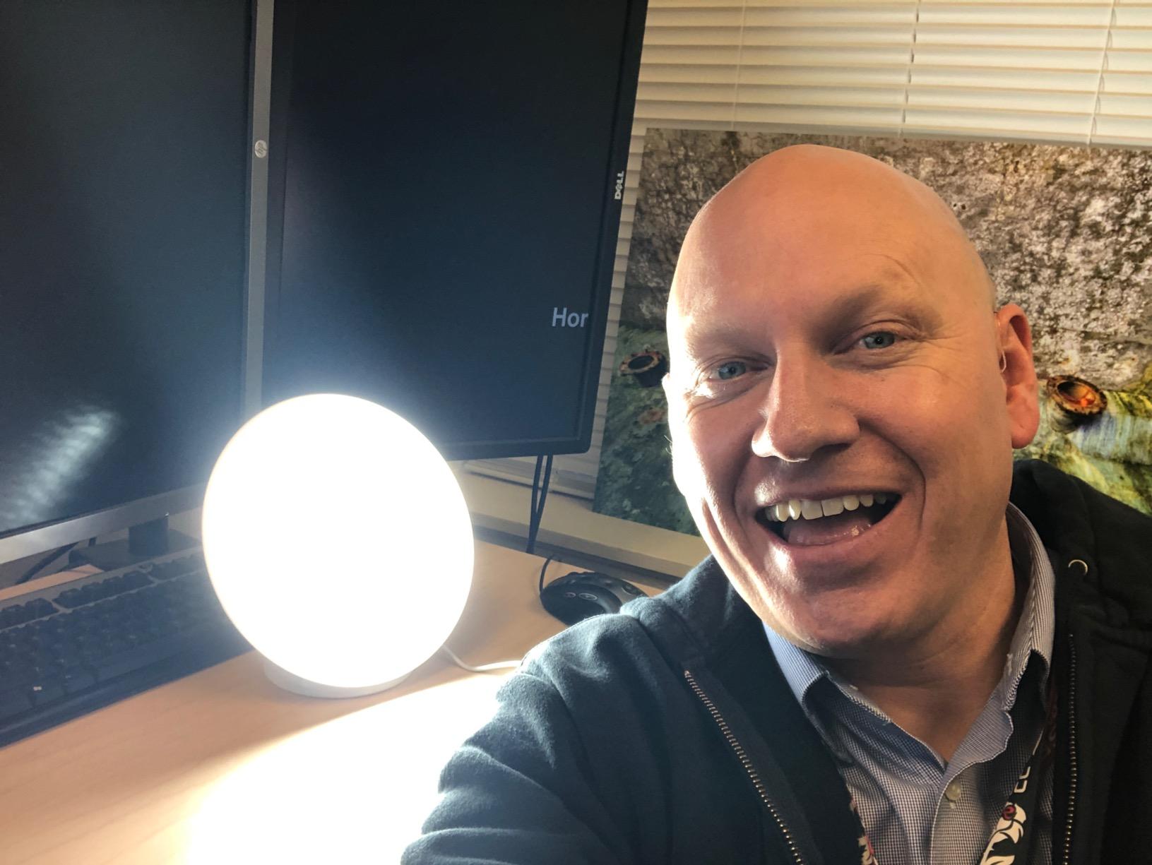 Circadian Optics Lampu Bright Light Therapy Desk Lamp | As Seen On Shark Tank | Ultra Powerful 10,000 LUX Brightness | 5500K Color Mimics Noon Day Sun | Improve Your Mood, Sleep, Energy & Focus customer photo 1