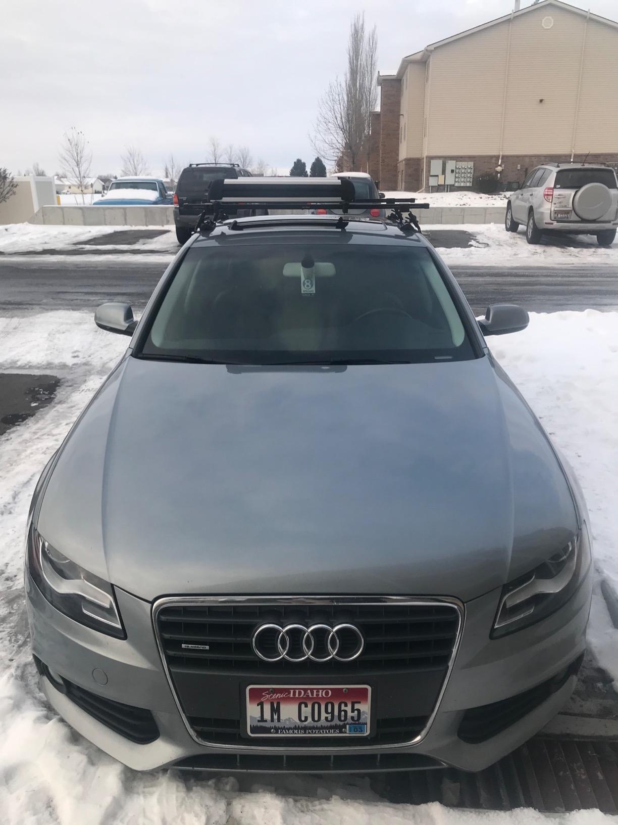 BRIGHTLINES Improved Universal Roof Ski Racks, Snowboard Racks, Ski Carriers 2pcs Mount on car top Cross Bars (Up to 6 Skis or 4 Snowboards) customer photo 1