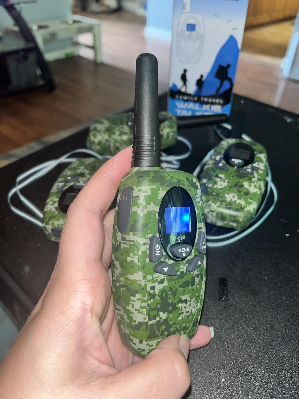 Two Way Radios for Adults, Topsung M880 FRS Walkie Talkie Long Range with VOX Belt Clip/Hands Free Walki Talki with Noise Cancelling for Women Kids Camping Hiking Cruise Ship (Orange 2 in 1) customer photo 2