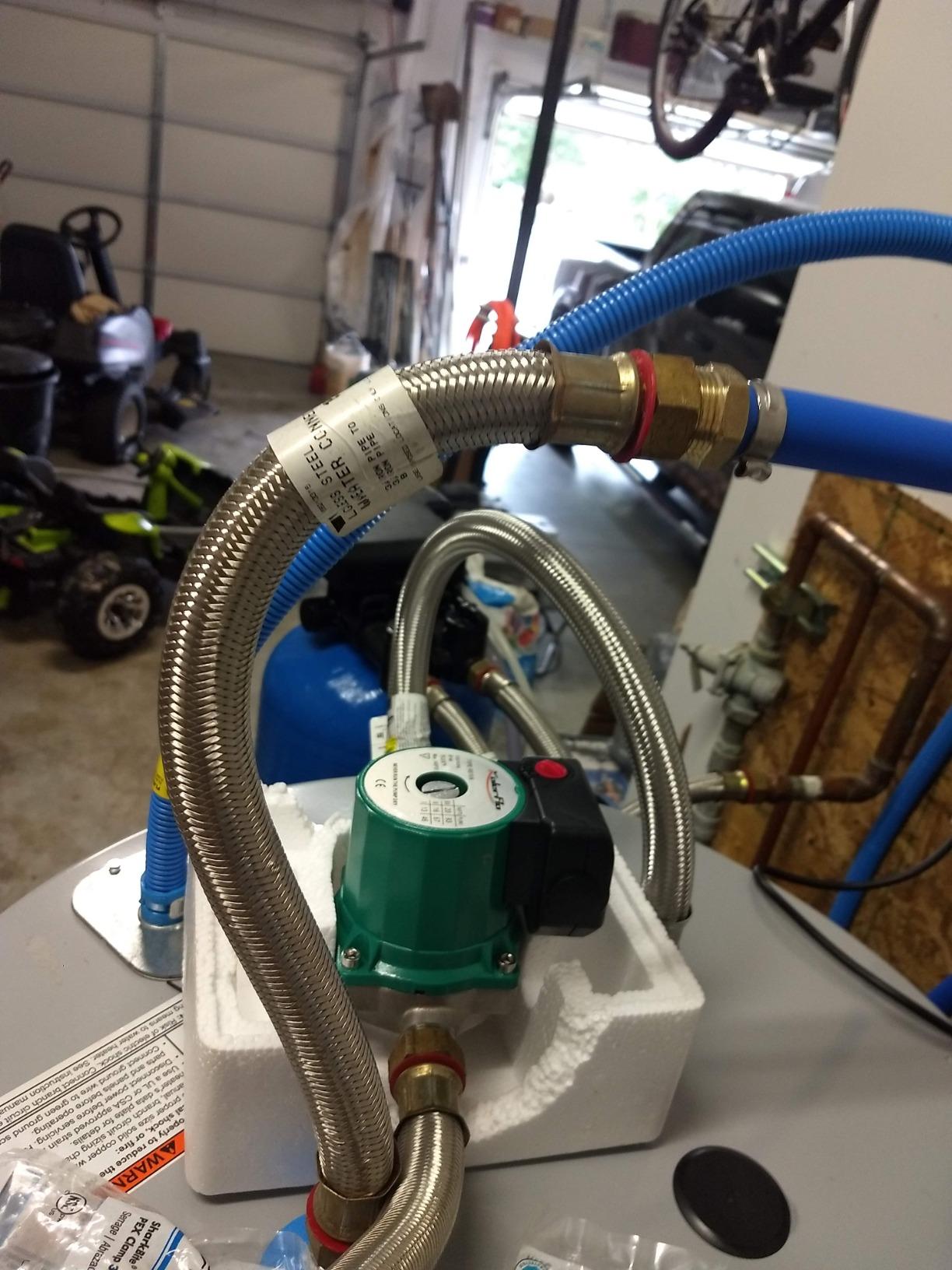 115V Water Recirculating Pump 3/4 Inch Circulating Water Pump for Water Heater System(RS15-6 Blue) customer photo 2