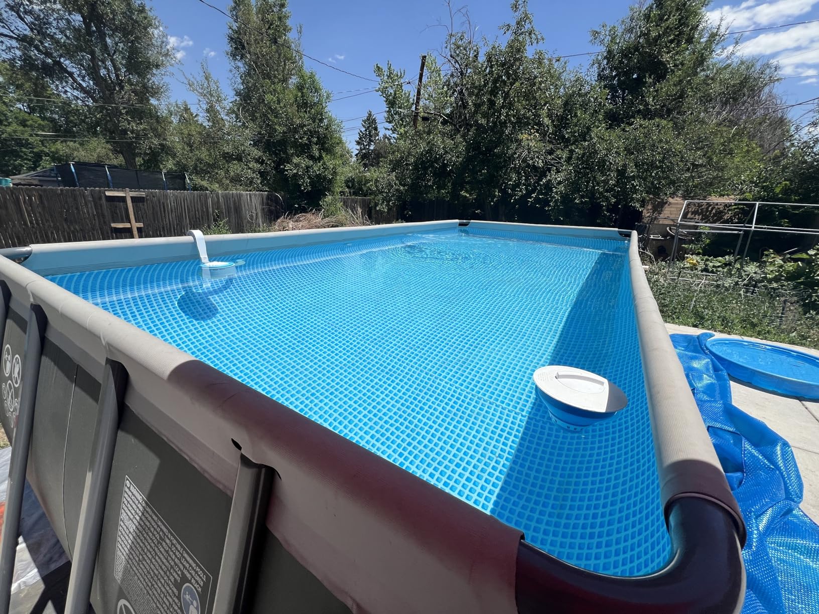 INTEX Ultra XTR 24 ft x 12 ft 52 in Above Ground Pool Set, Rectangular Swimming Pool with Steel Frame, 2100 GPH Sand Filter Pump, Ladder, Cover, & Ground Cloth customer photo 2