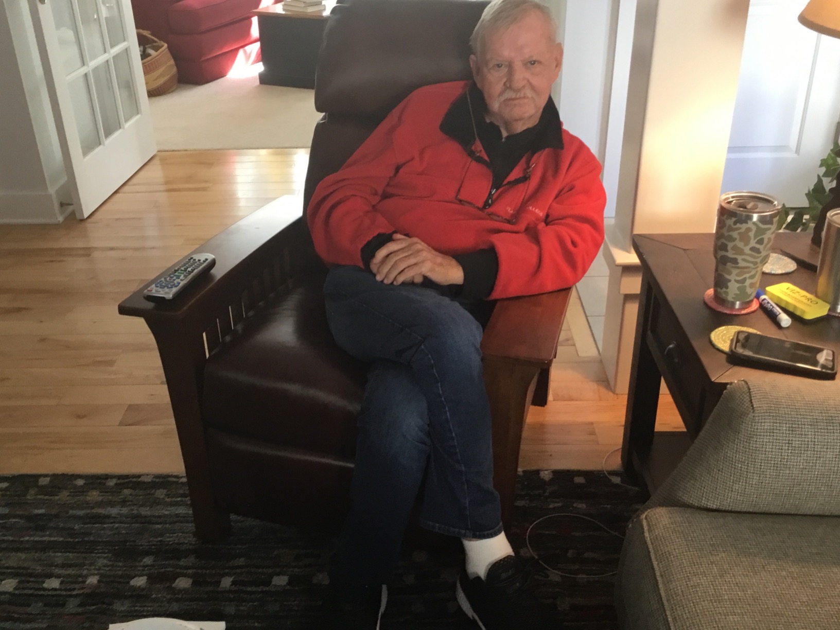 Mission Push Thru The Arms Recliner in Wenlock Fudge customer photo 1