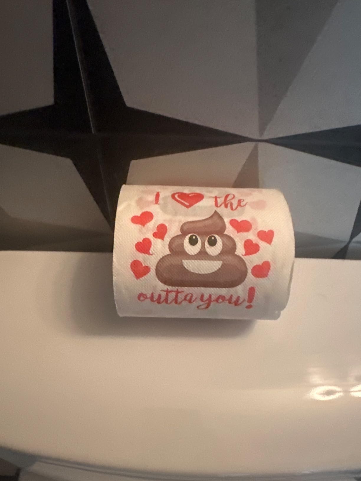 Funny Valentine's Day Gag Gift Toilet Paper Roll, Valentine Joke Gift for Boyfriend, Girlfriend, Husband or Wife Customer Review Funny Valentine's Day Gag Gift Toilet Paper Roll, Valentine Joke Gift for Boyfriend, Girlfriend, Husband or Wife - Customer Photo 1