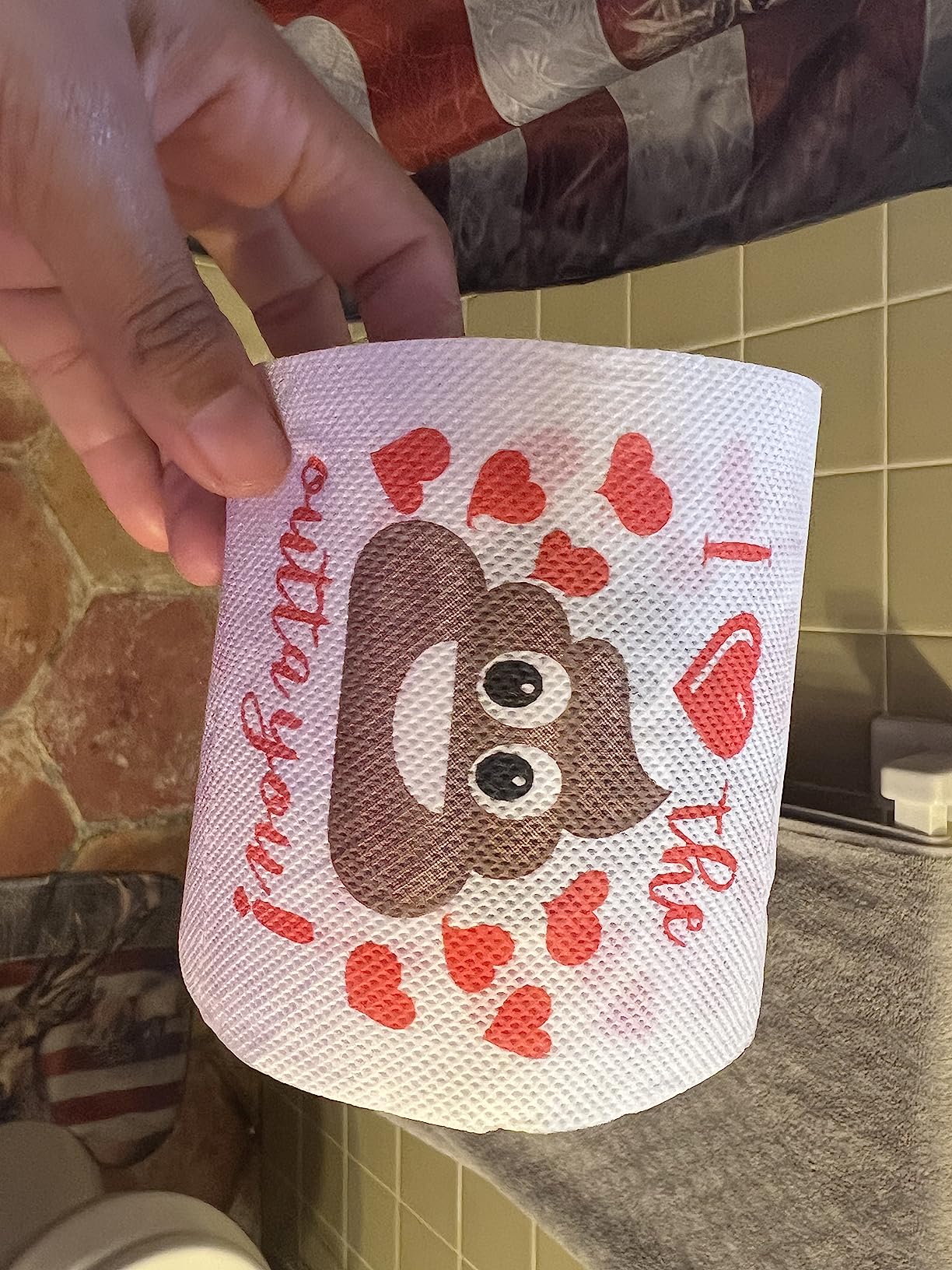Funny Valentine's Day Gag Gift Toilet Paper Roll, Valentine Joke Gift for Boyfriend, Girlfriend, Husband or Wife Customer Review Funny Valentine's Day Gag Gift Toilet Paper Roll, Valentine Joke Gift for Boyfriend, Girlfriend, Husband or Wife - Customer Photo 3