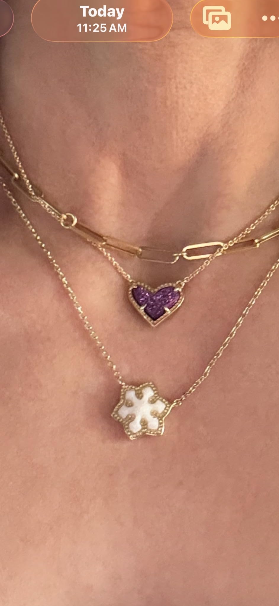 Kendra Scott Ari Heart Adjustable Length Pendant Necklace for Women, Fashion Jewelry - Customer Photo 1