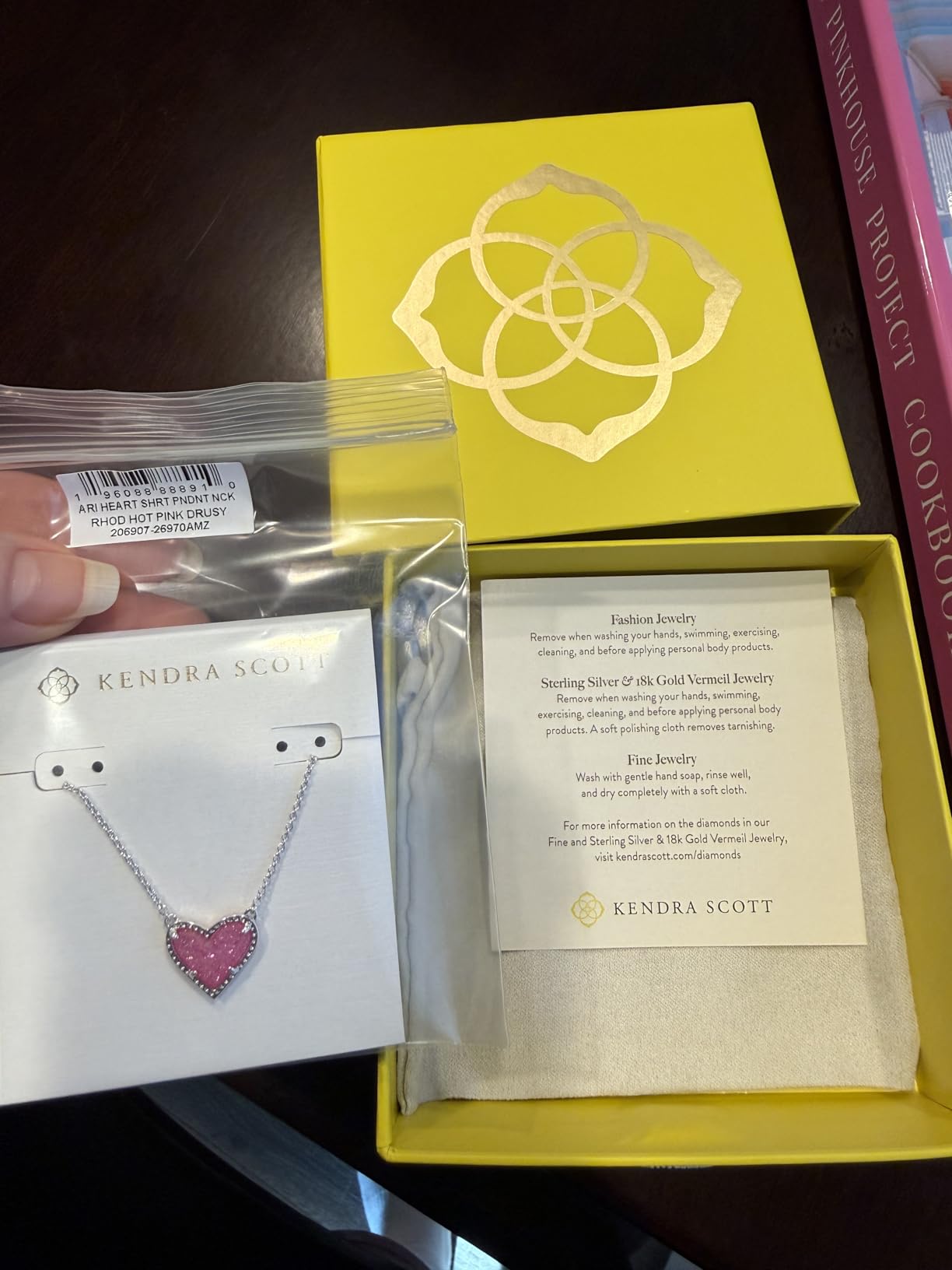 Kendra Scott Ari Heart Adjustable Length Pendant Necklace for Women, Fashion Jewelry - Customer Photo 2