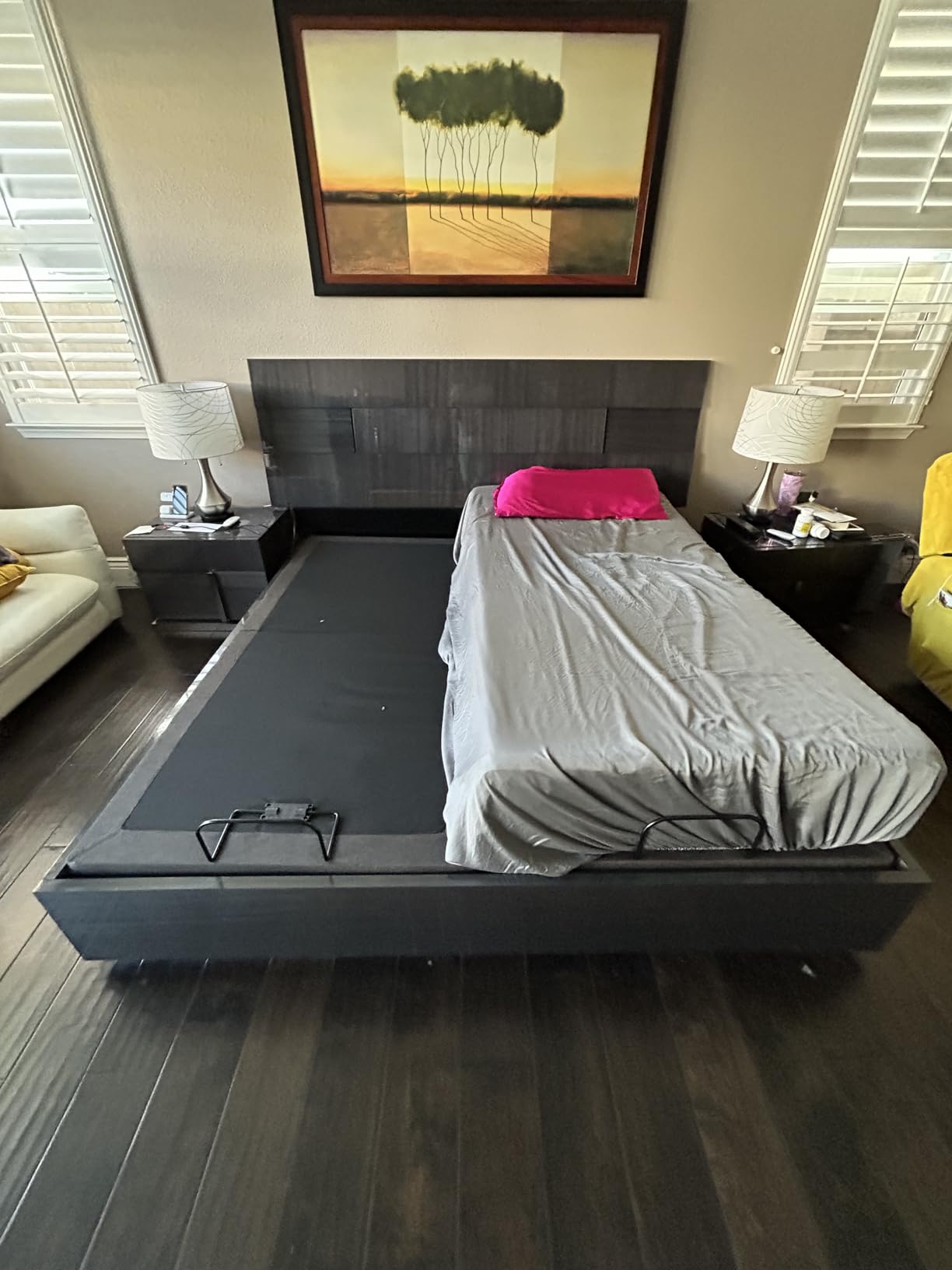 Lucid L150 Adjustable Base - Bed Frame with Head and Foot Incline - Wireless Remote Control - Premium Quiet Motor, Queen size customer photo 2