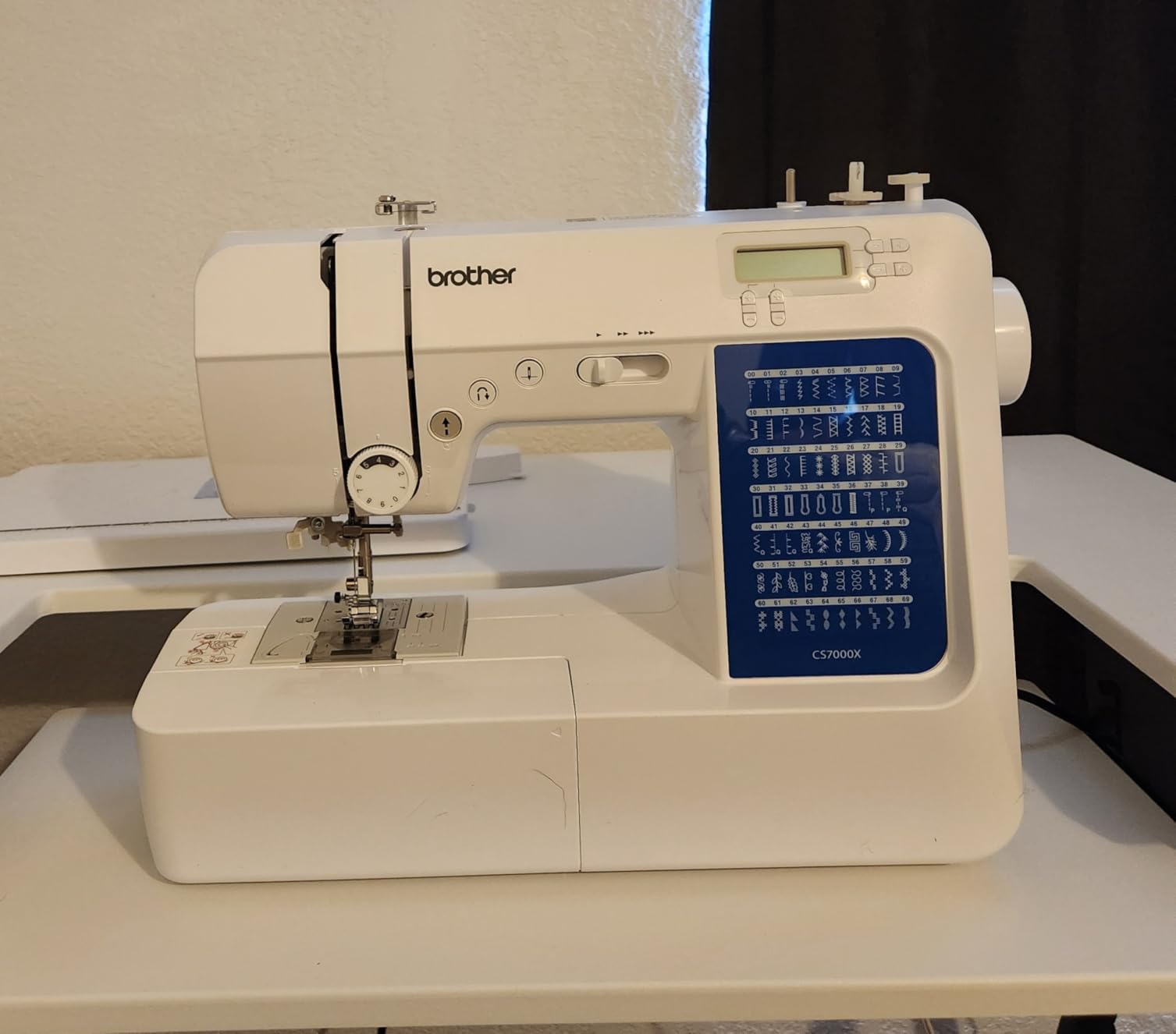 Brother CS7000X Computerized Sewing and Quilting Machine, 70 Built-in Stitches, LCD Display, Wide Table, 10 Included Feet, White customer photo 2