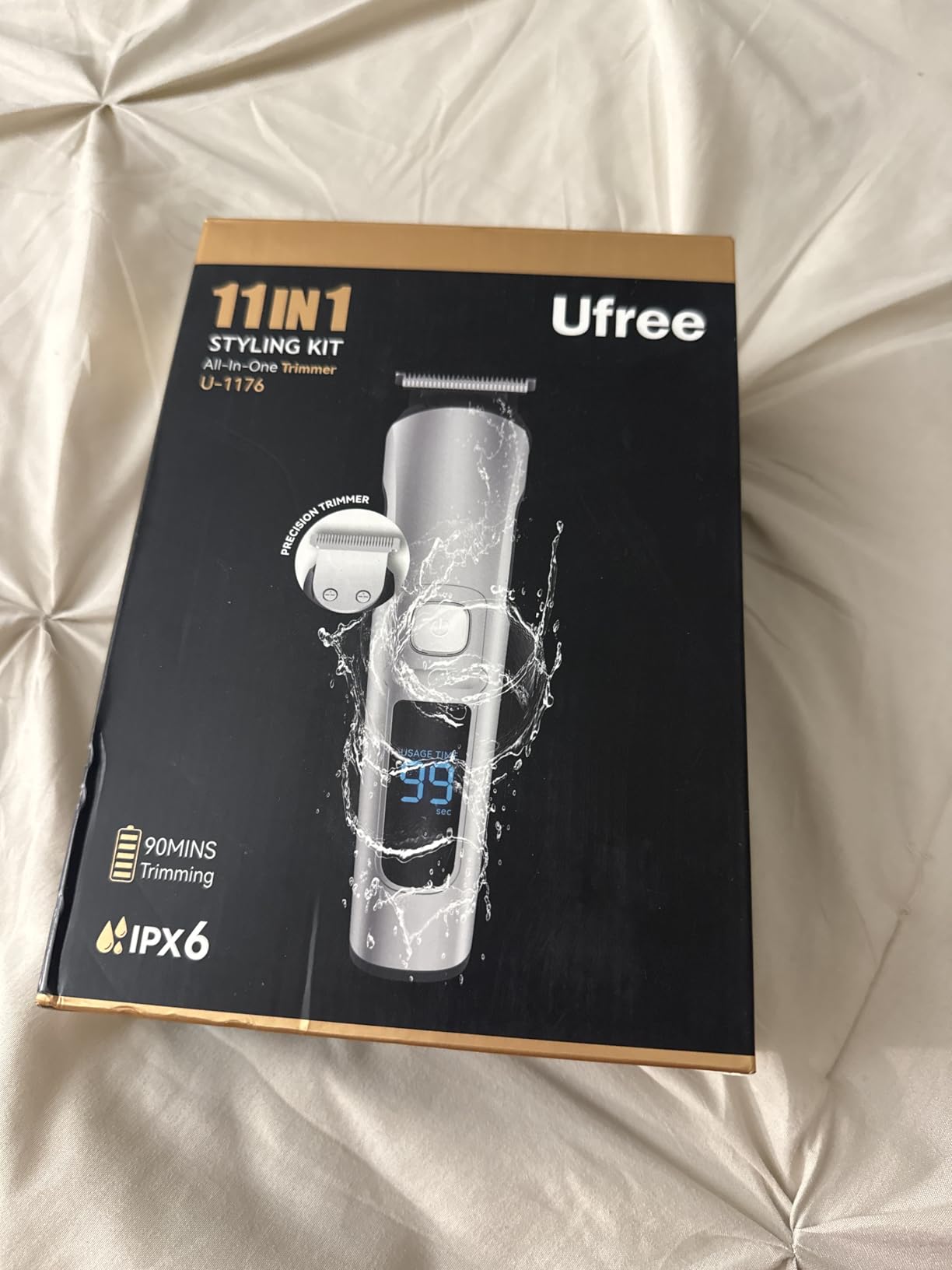 Ufree Beard Trimmer for Men, Waterproof Electric Razor for Nose, Body, Face & Mustache, Cordless Hair Clippers Shavers Grooming Kit, Valentines Day Gifts for Men Husband Father Customer Review Ufree Beard Trimmer for Men, Waterproof Electric Razor for Nose, Body, Face & Mustache, Cordless Hair Clippers Shavers Grooming Kit, Valentines Day Gifts for Men Husband Father - Customer Photo 2