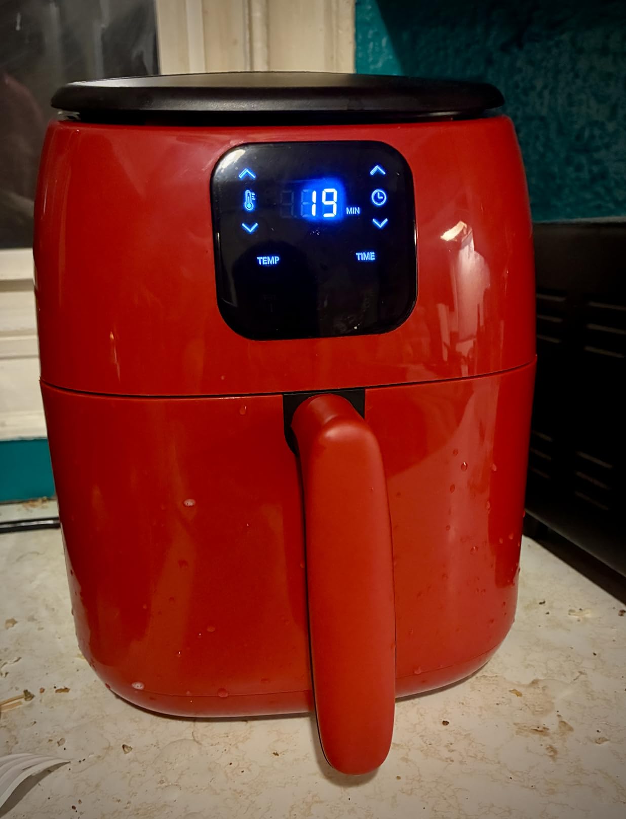 Dash Digital Tasti-Crisp Air Fryer - Compact Electric Digital Fryer With Auto Shut-Off Feature - Ideal for Small Spaces - AirCrisp Technology - 2.6 Quarts - Cool Grey customer photo 2
