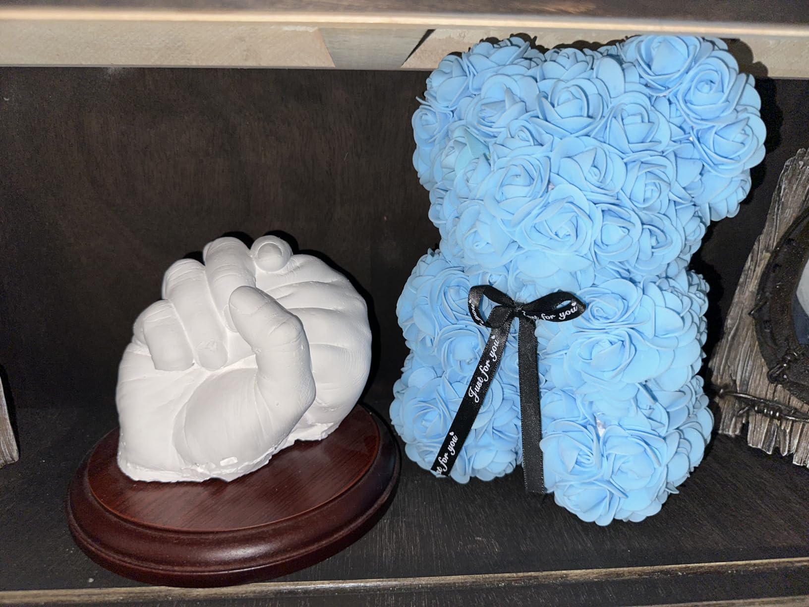 Hula Home Hand Casting Kit for Couples or Family with Mounting Plaque | Anniversary DIY Gifts Her & Him, Keepsake Sculpture Wedding Kids - Customer Photo 1